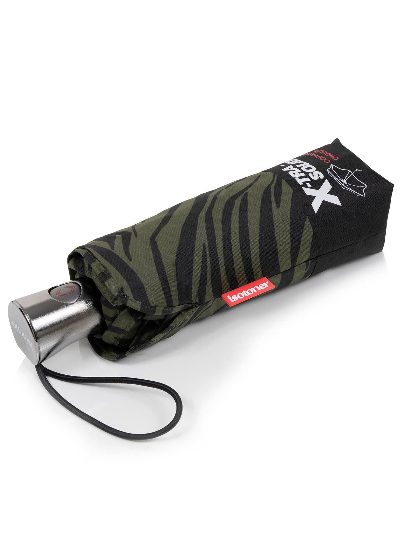 isotoner-parapluie-x-tra-solide-23-cm-z-bre-kaki image 6