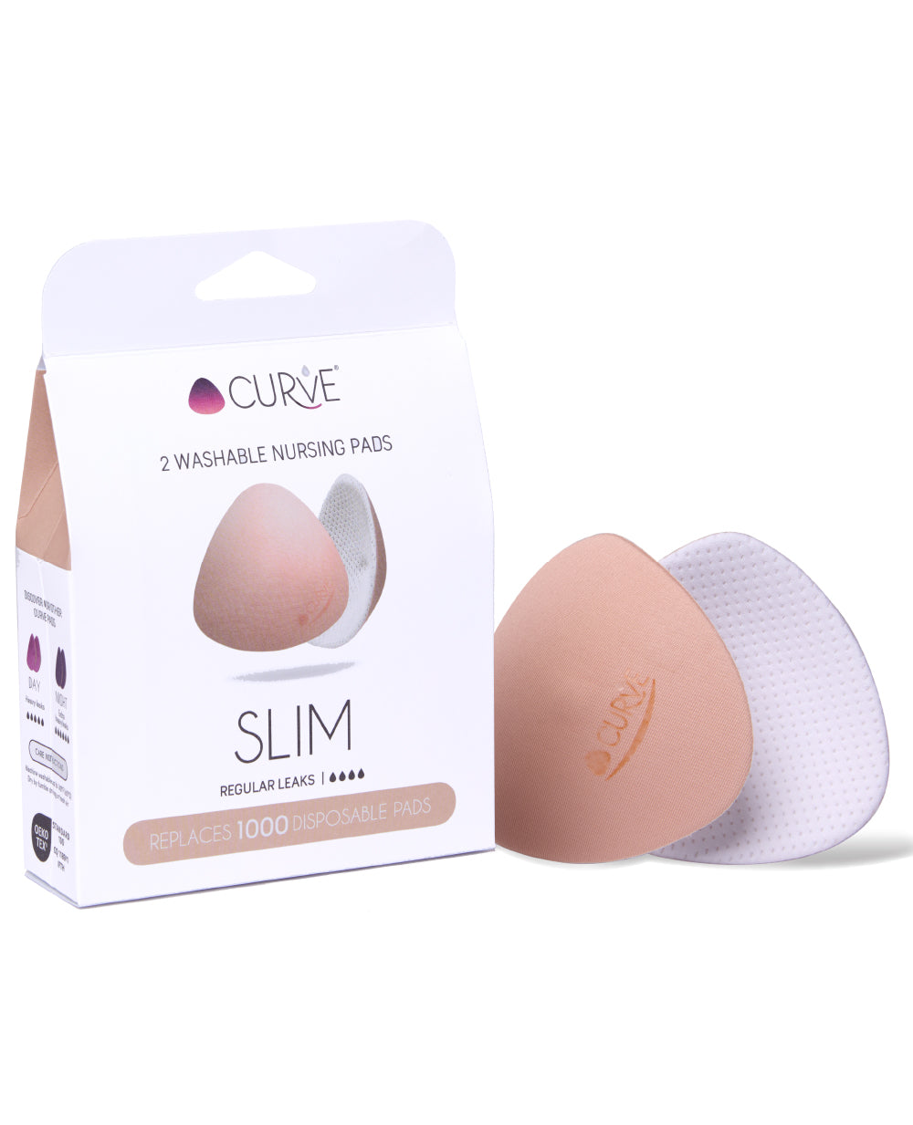 cache-c-ur-coussinets-d-allaitement-lavables-essential-slim-lot-de-2 image 1