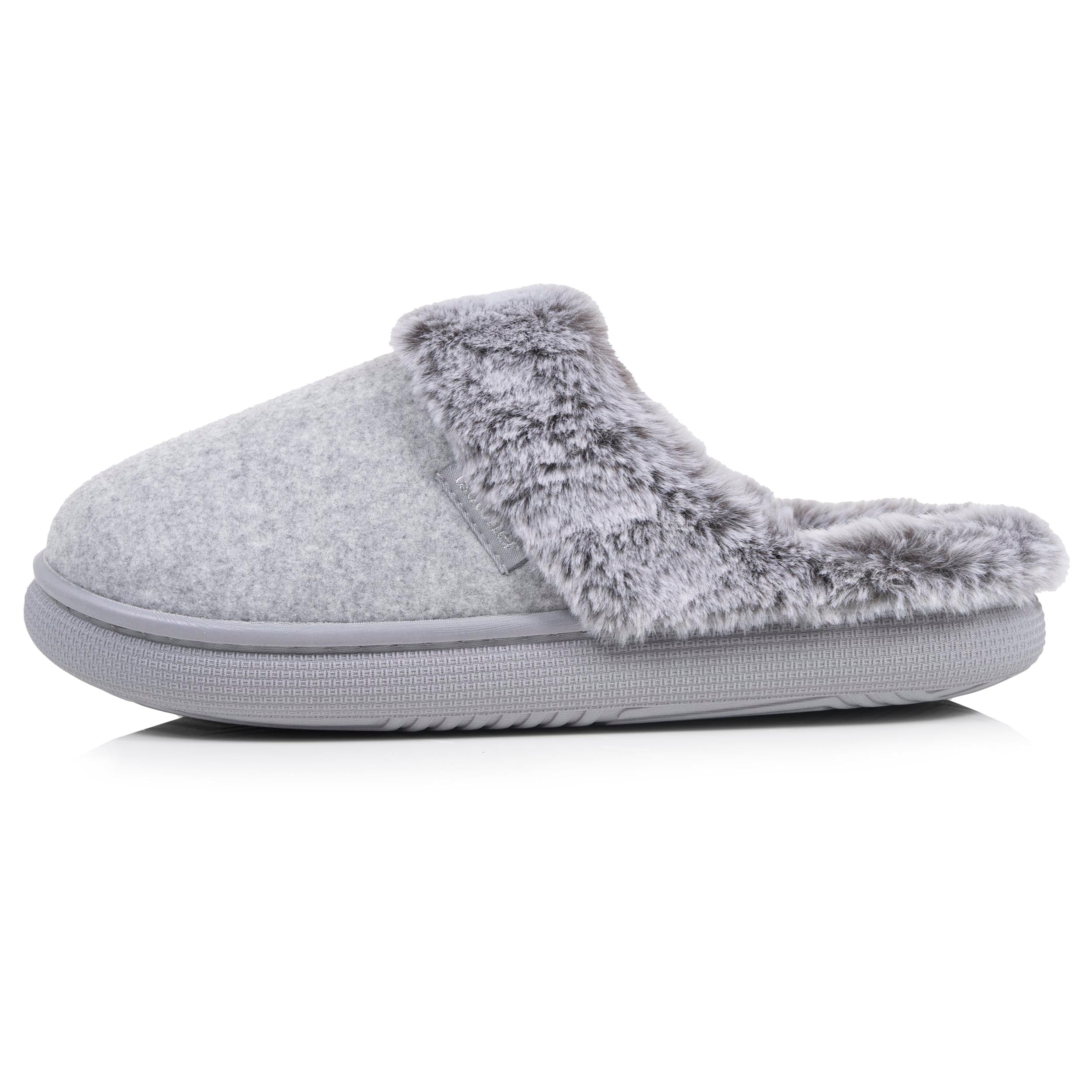 isotoner-chaussons-mules-femme-bloup-gris-chin image 4