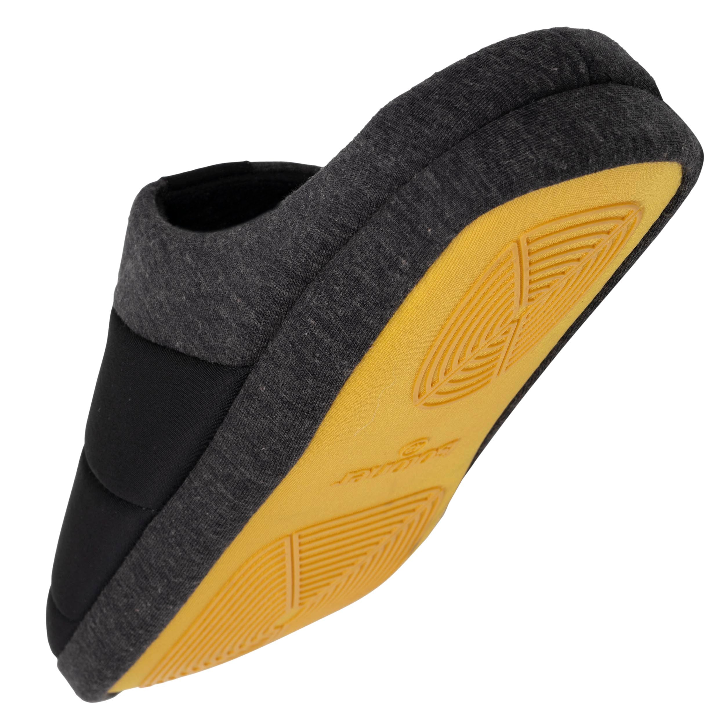 isotoner-chaussons-mules-homme-nylon-noir image 5