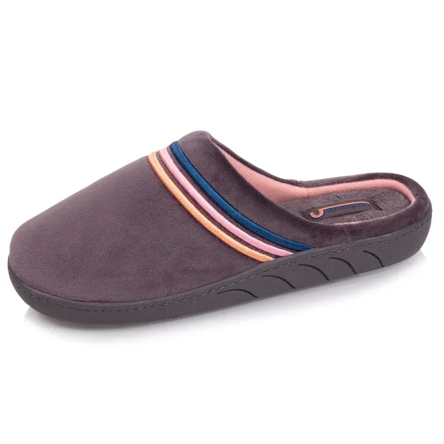 isotoner-chaussons-mules-junior-arc-en-ciel-velours image 1