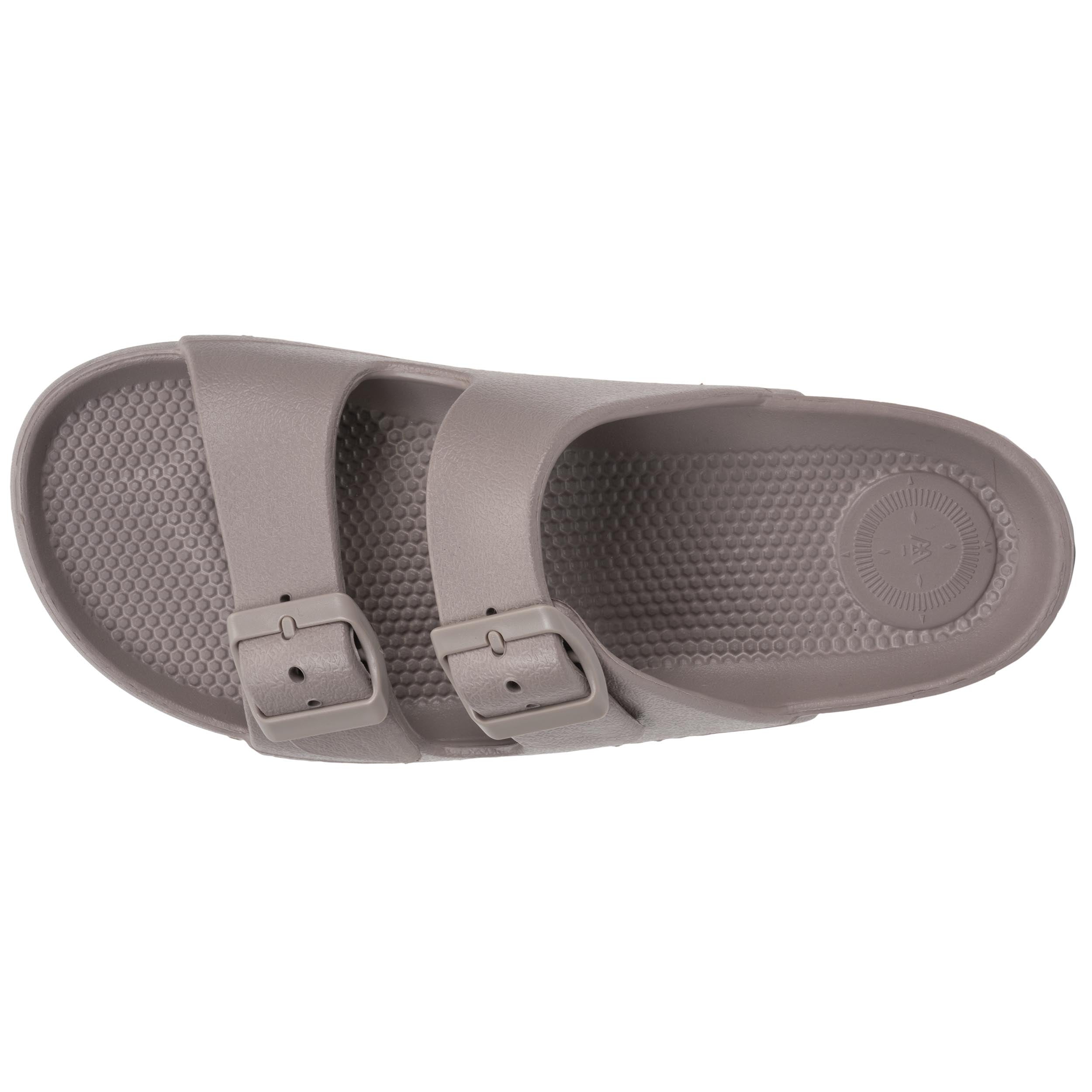 isotoner-mules-claquettes-femme-ajustable-taupe image 2