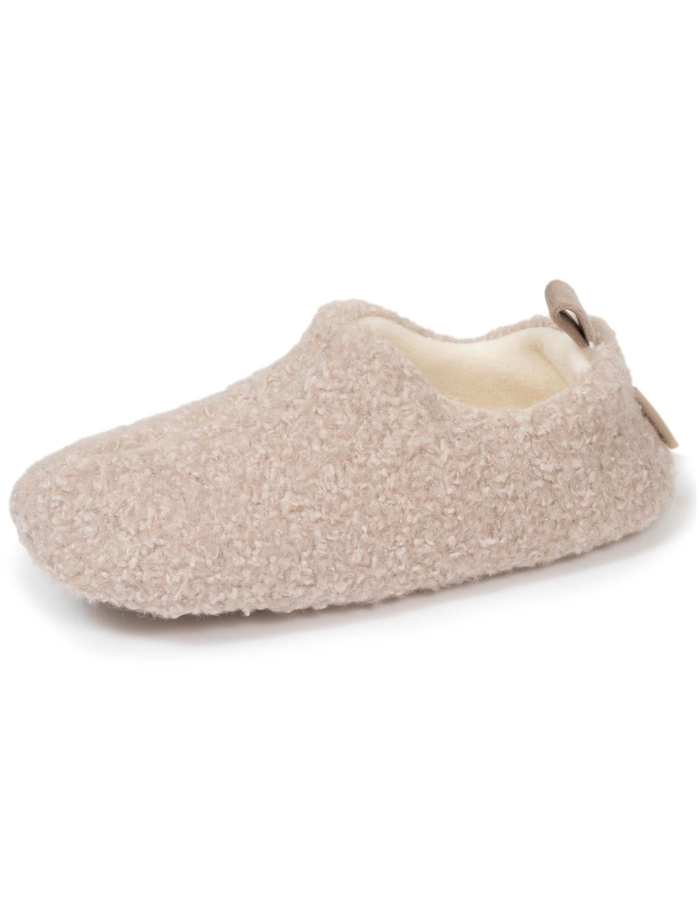 isotoner-chaussons-bottillons-bas-femme-beige-sherpa-fils-m-tallis-s image 6