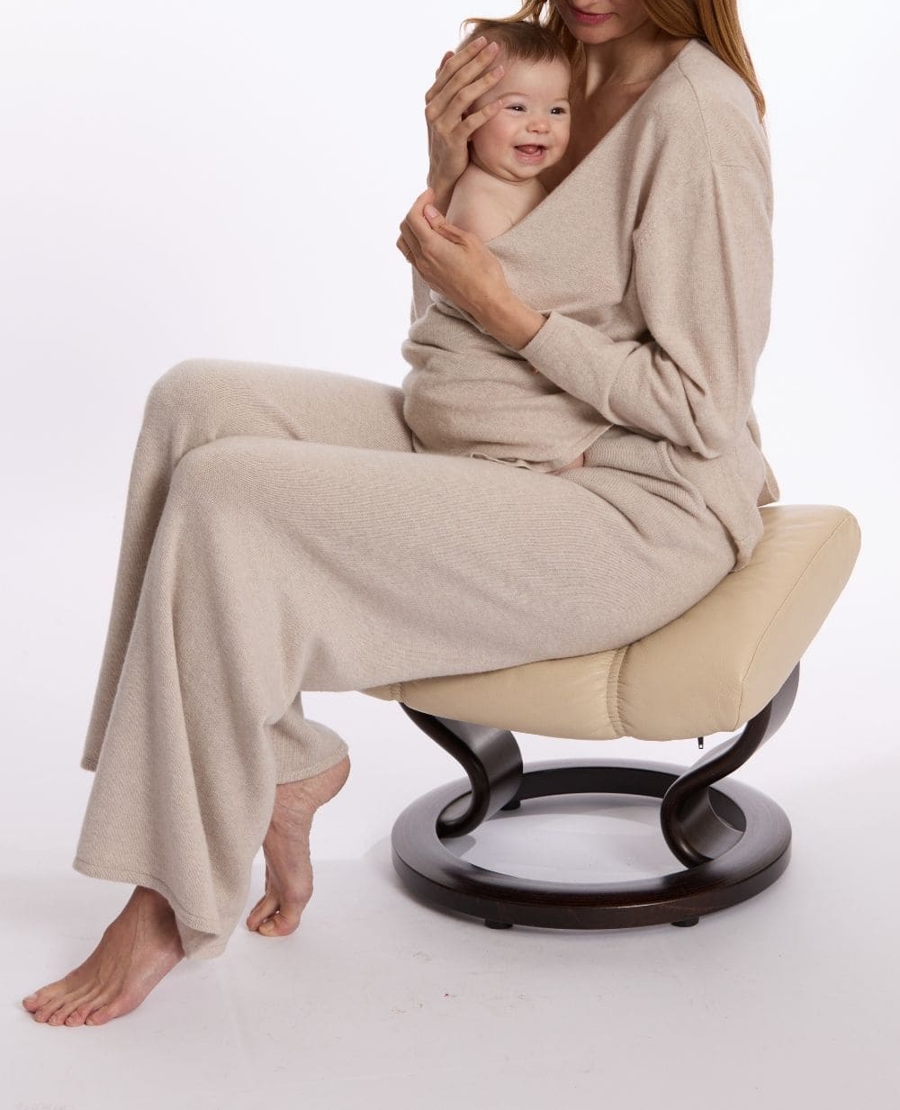 cache-c-ur-hills-pantalon-de-maternit-wide-beige image 2