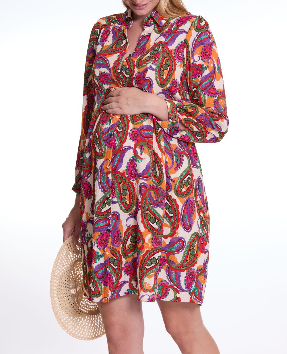 cache-c-ur-robe-chemisier-de-grossesse-et-d-allaitement-soledad-multicolore image 5