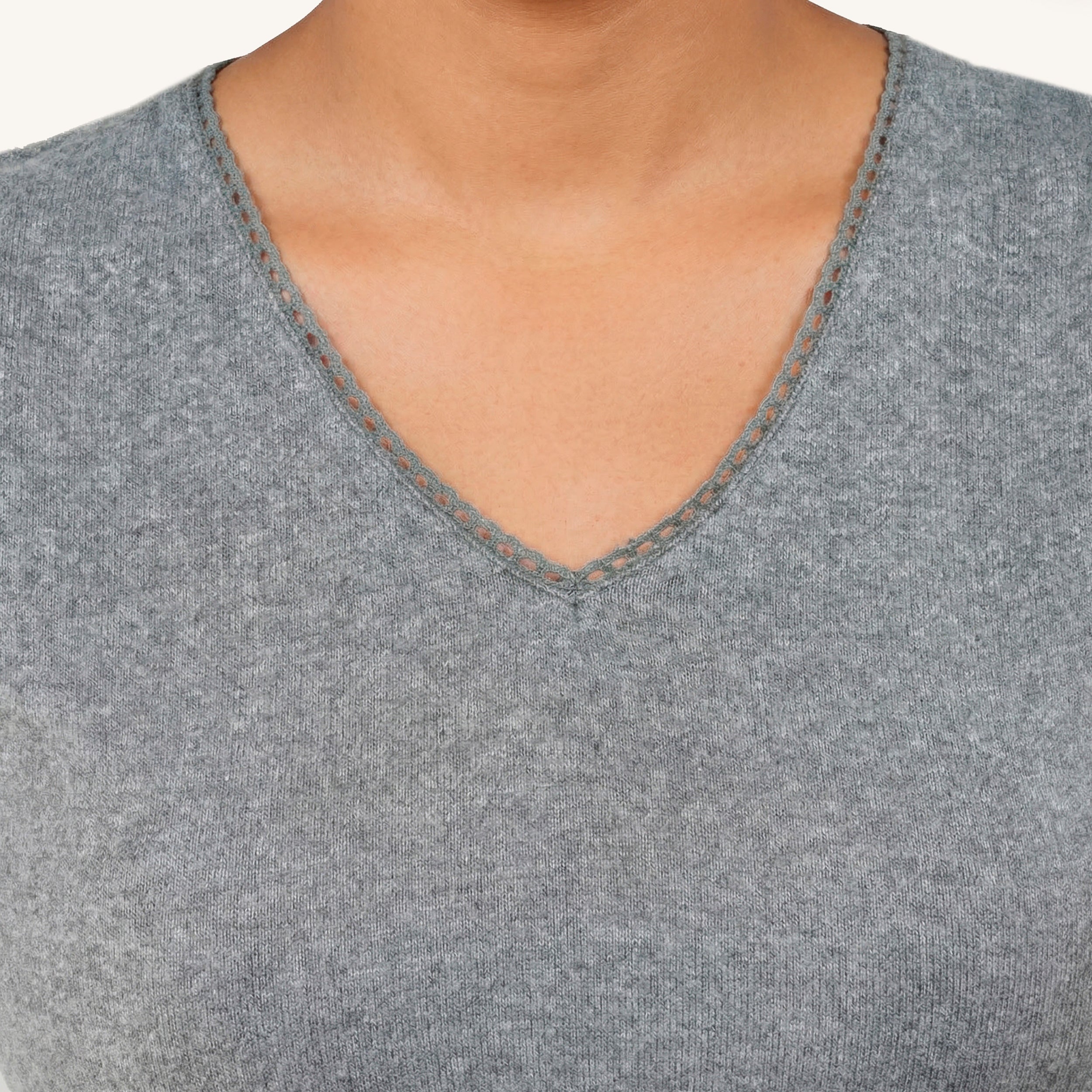 isotoner-t-shirt-manches-courtes-femme-gris-chin image 2