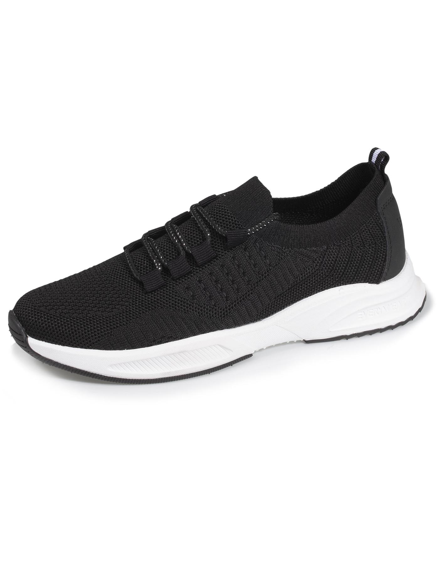 isotoner-baskets-confort-femme-slip-on-lacets-noir image 6