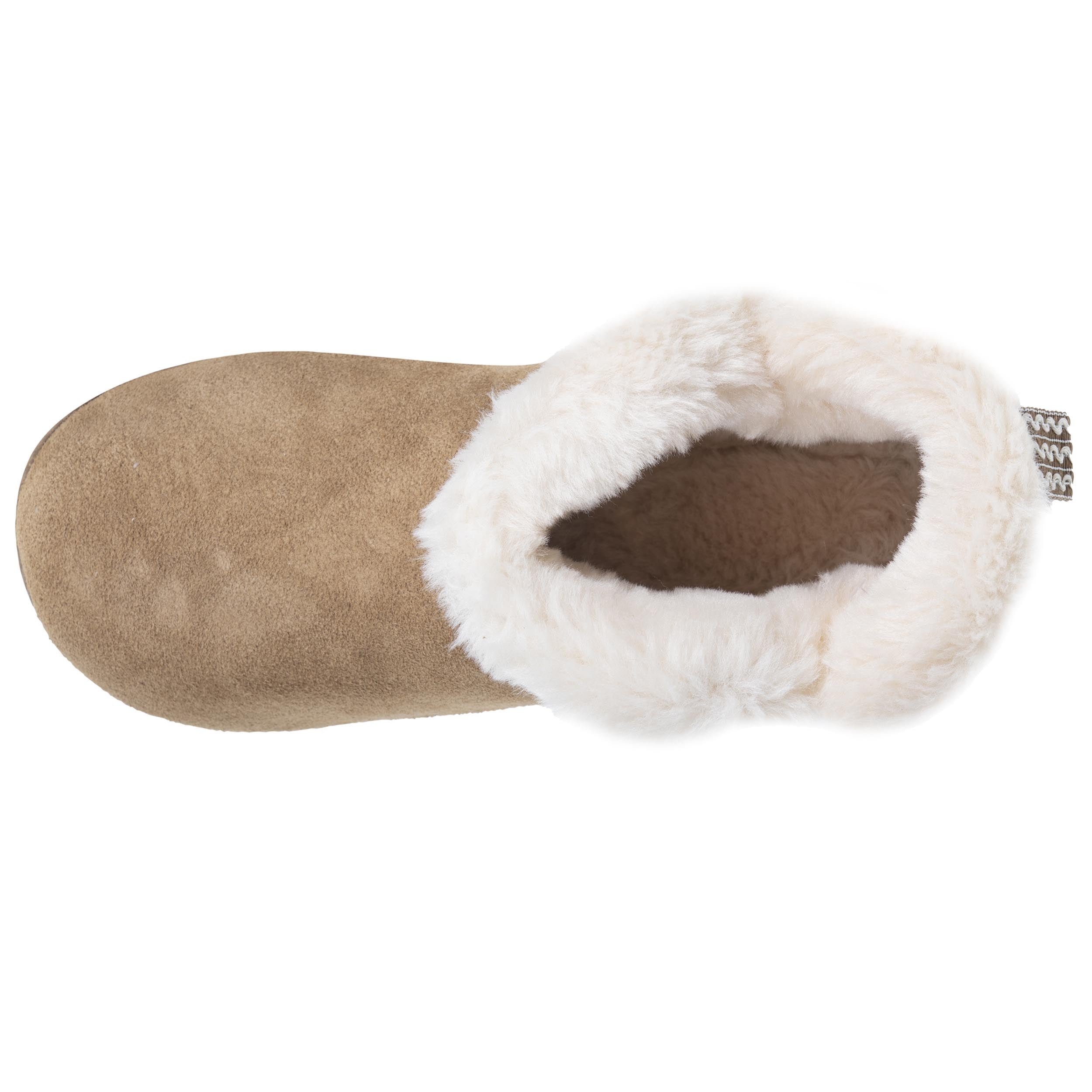 isotoner-chaussons-bottillons-cuir-femme-camel image 3