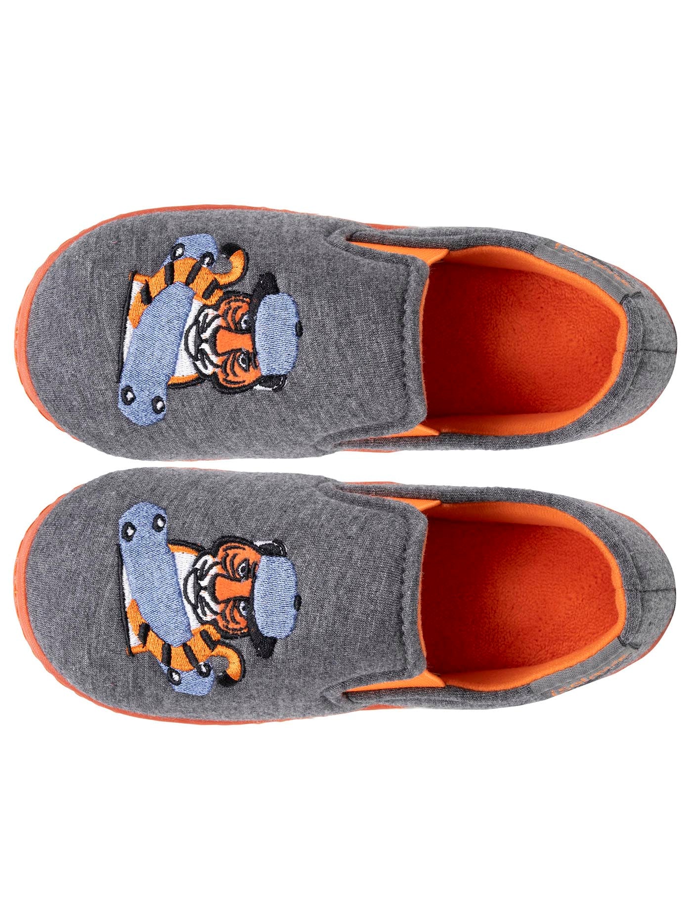 isotoner-chaussons-mocassins-enfant-tigre-gris-chin image 7