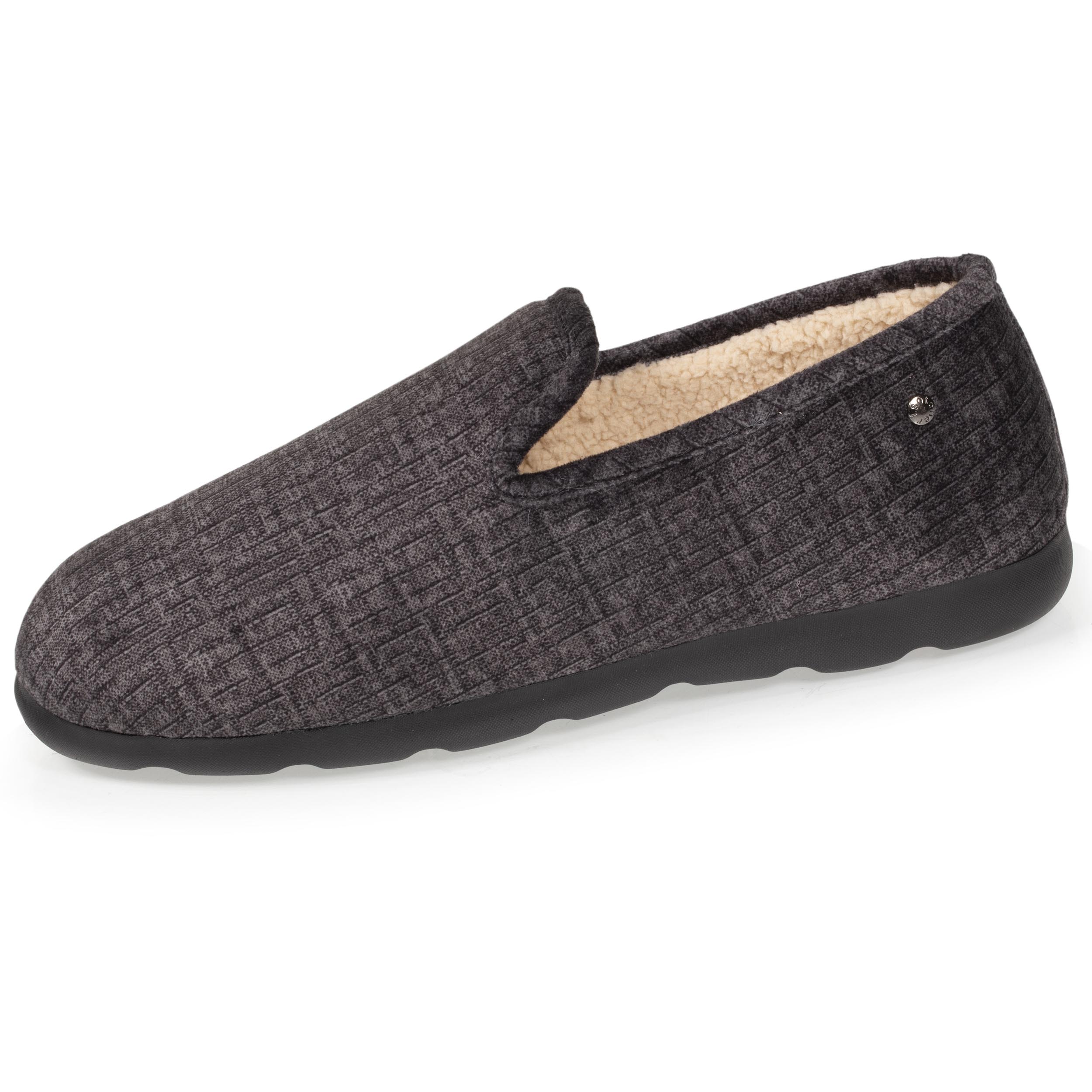 isotoner-chaussons-charentaises-homme-gris-everywear image 1