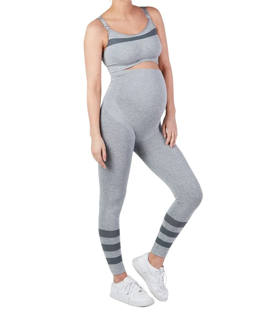 cache-c-ur-woma-legging-de-sport-et-de-grossesse-gris-sans-coutures image 3