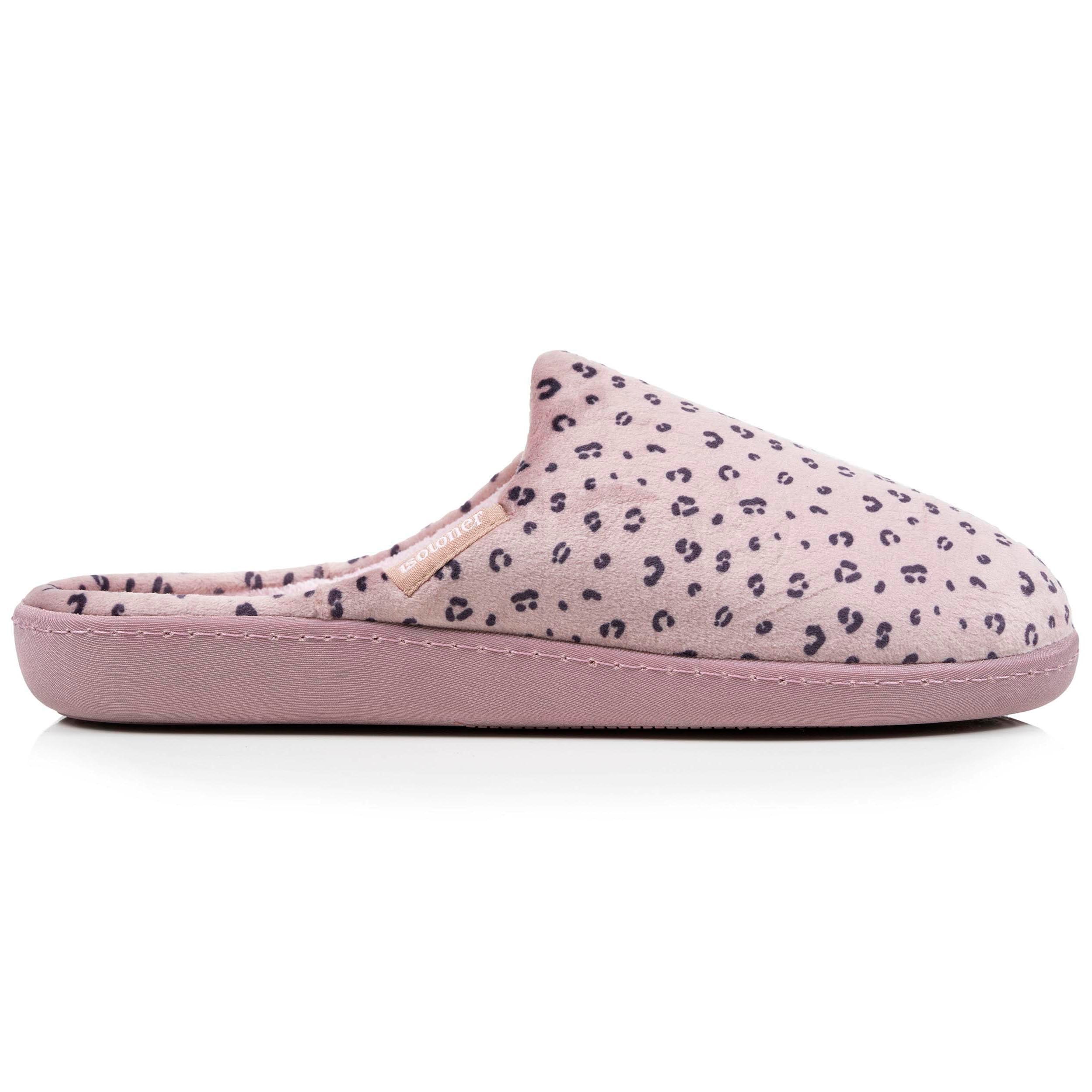 isotoner-chaussons-mules-femme-l-opard-blush image 8