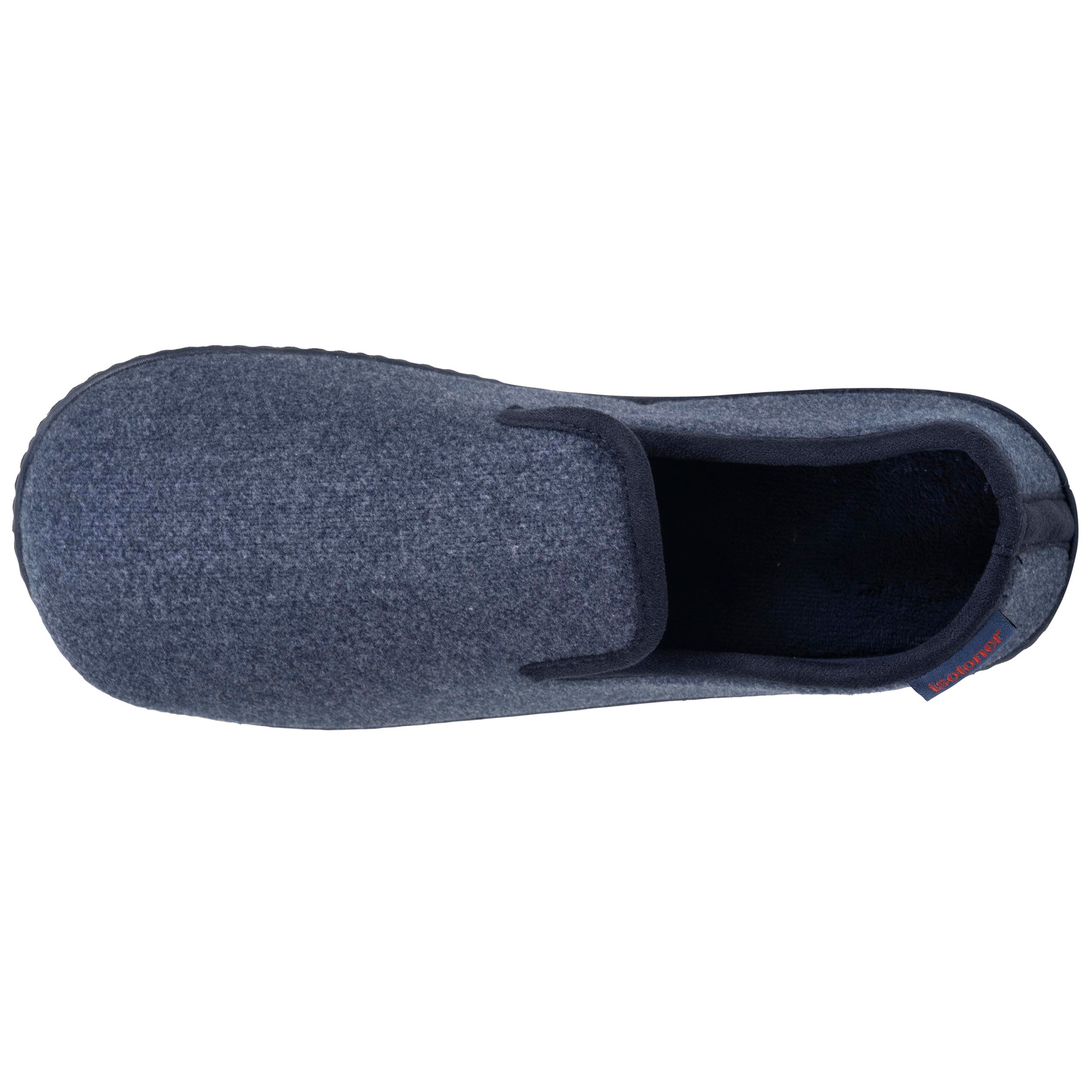 isotoner-chaussons-charentaises-homme-marine-clair image 3