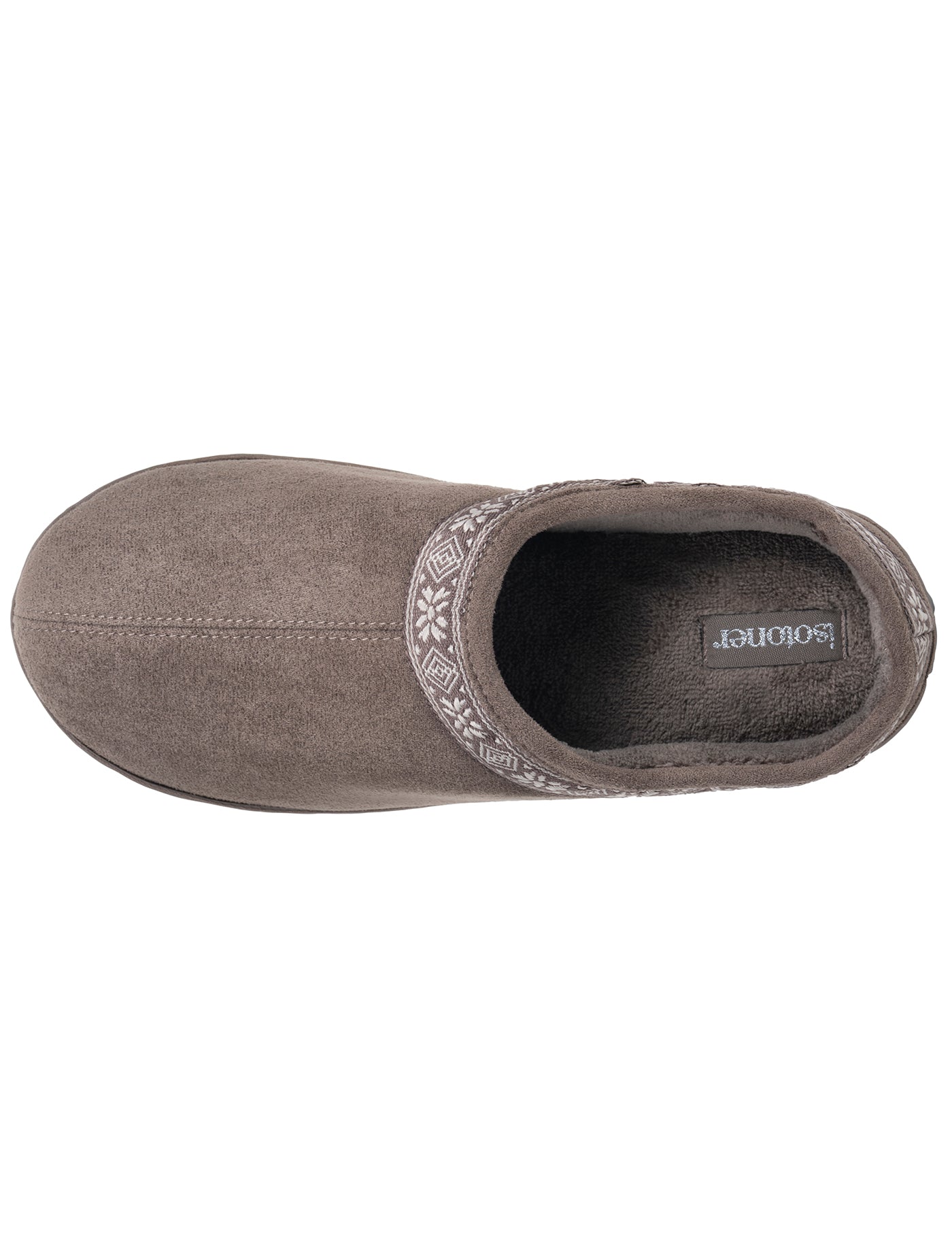 isotoner-chaussons-mules-plateforme-femme-taupe-3-5-cm image 7