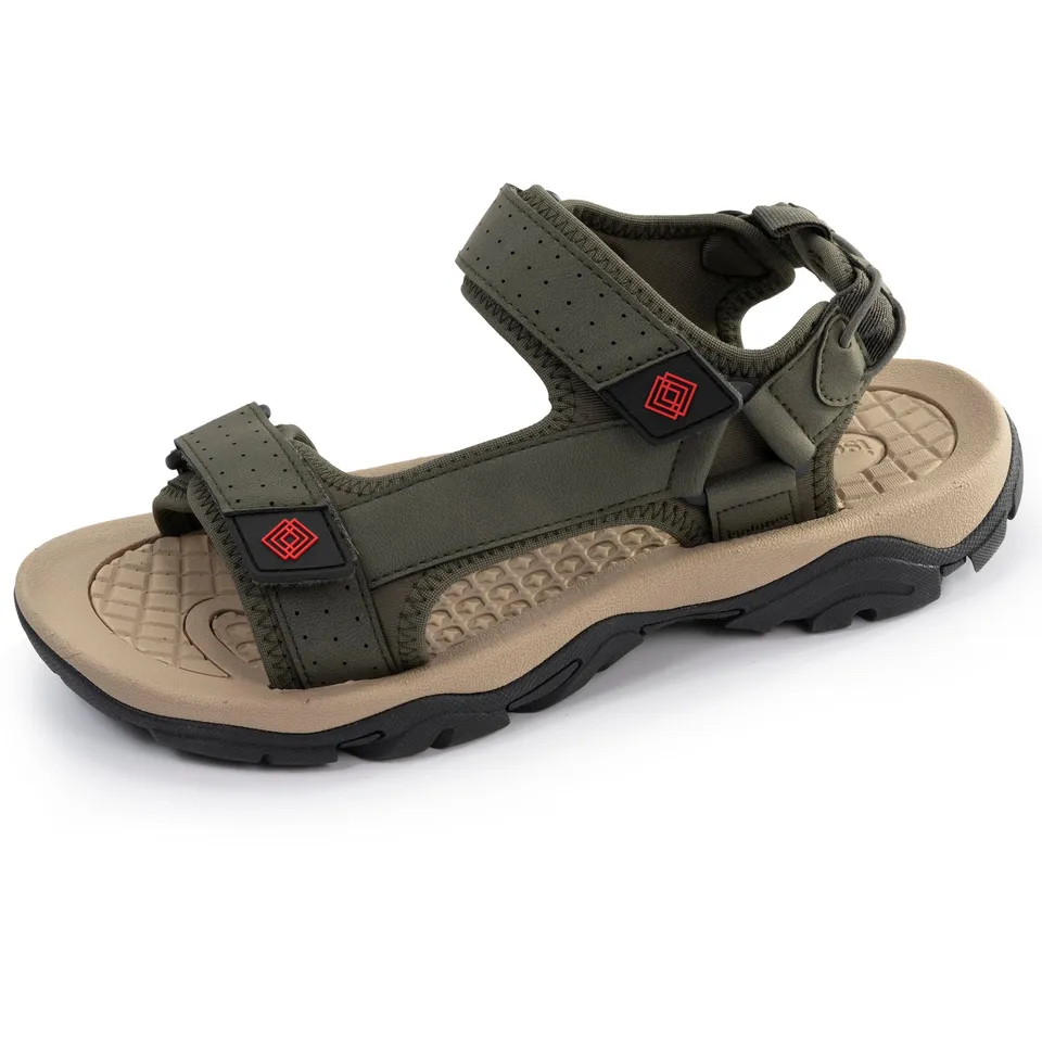 isotoner-sandales-homme-sport-kaki-everywear image 1