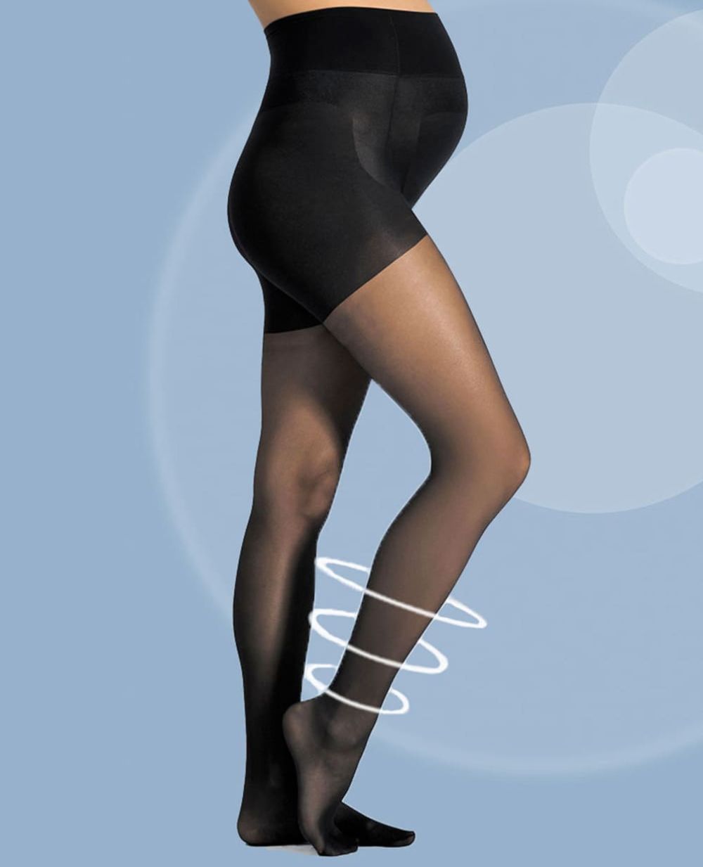 cache-c-ur-lot-de-3-paires-de-collants-fins-30-deniers-activ-light-noir image 2