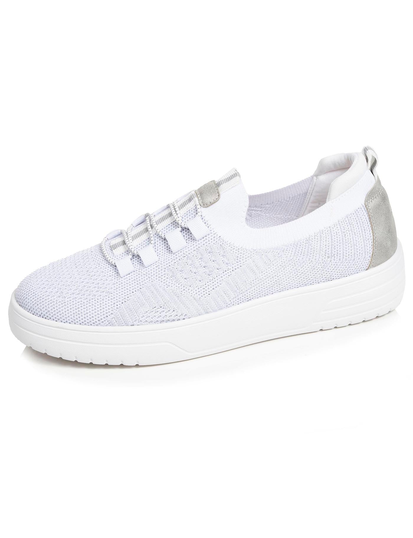 isotoner-baskets-slip-on-plateforme-femme-blanc-everywear image 6