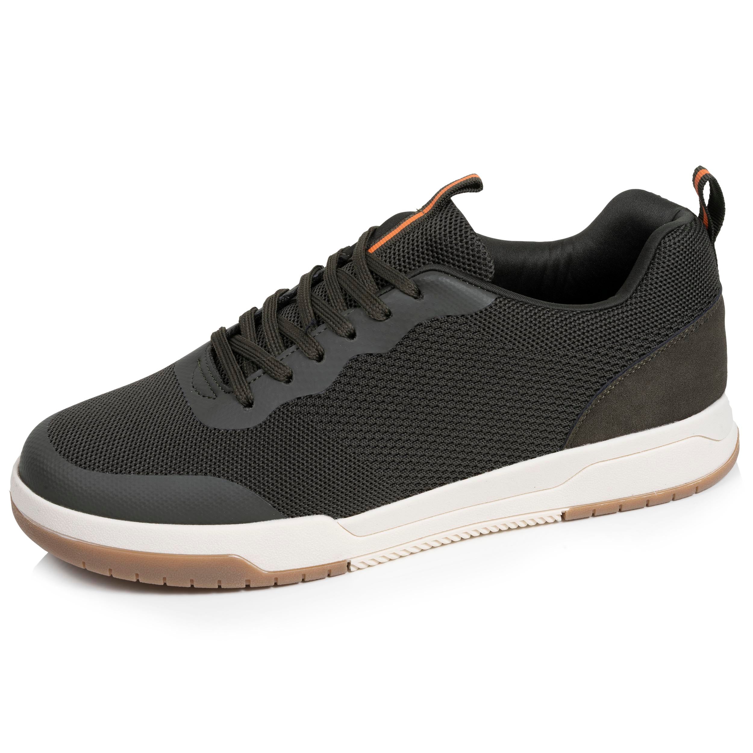 isotoner-baskets-homme-lacets-kaki-everywear-m-moire-de-forme image 1