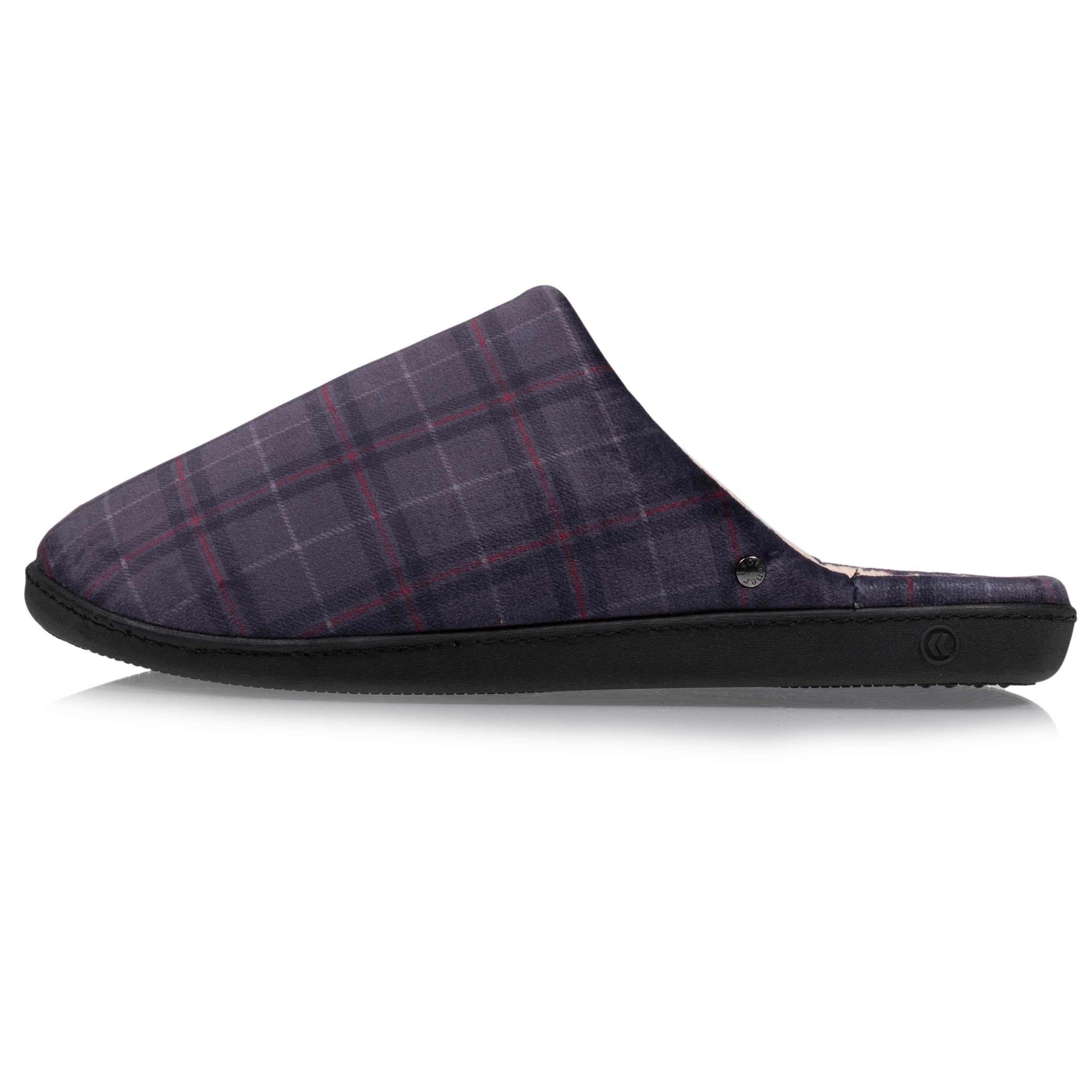 isotoner-mules-ergo-homme-tartan-chaussons-mules image 4