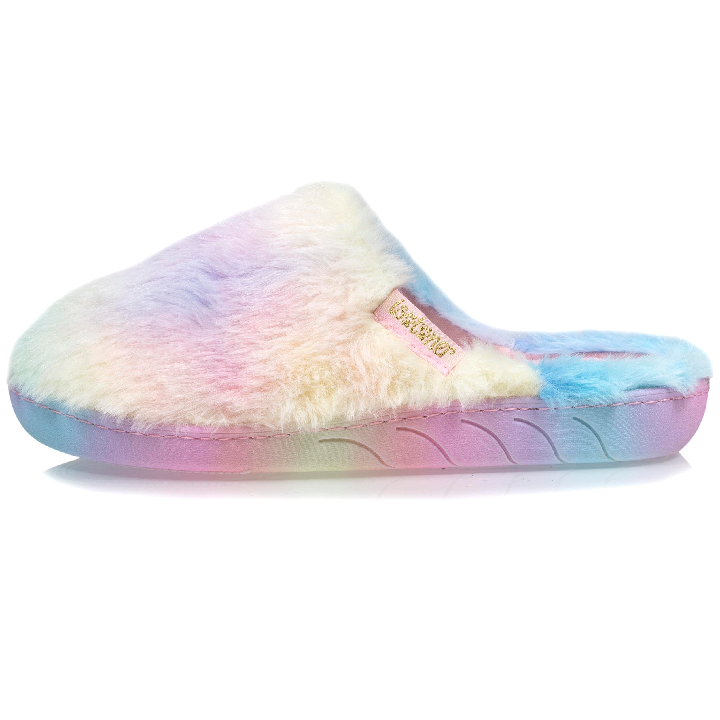 isotoner-chaussons-mules-junior-multico-rose image 3