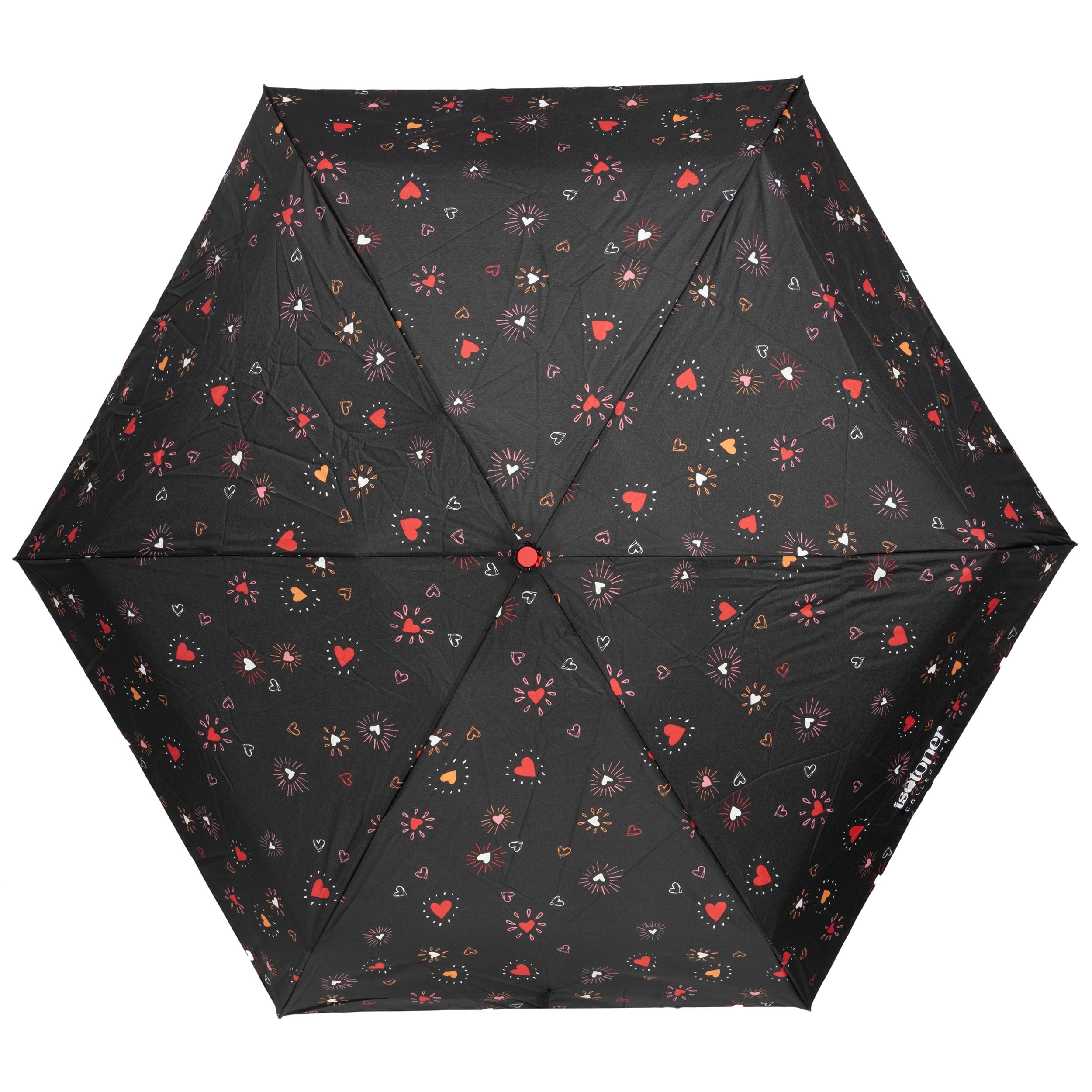 isotoner-parapluie-mini-slim-c-ur-rouge-les-premium image 3