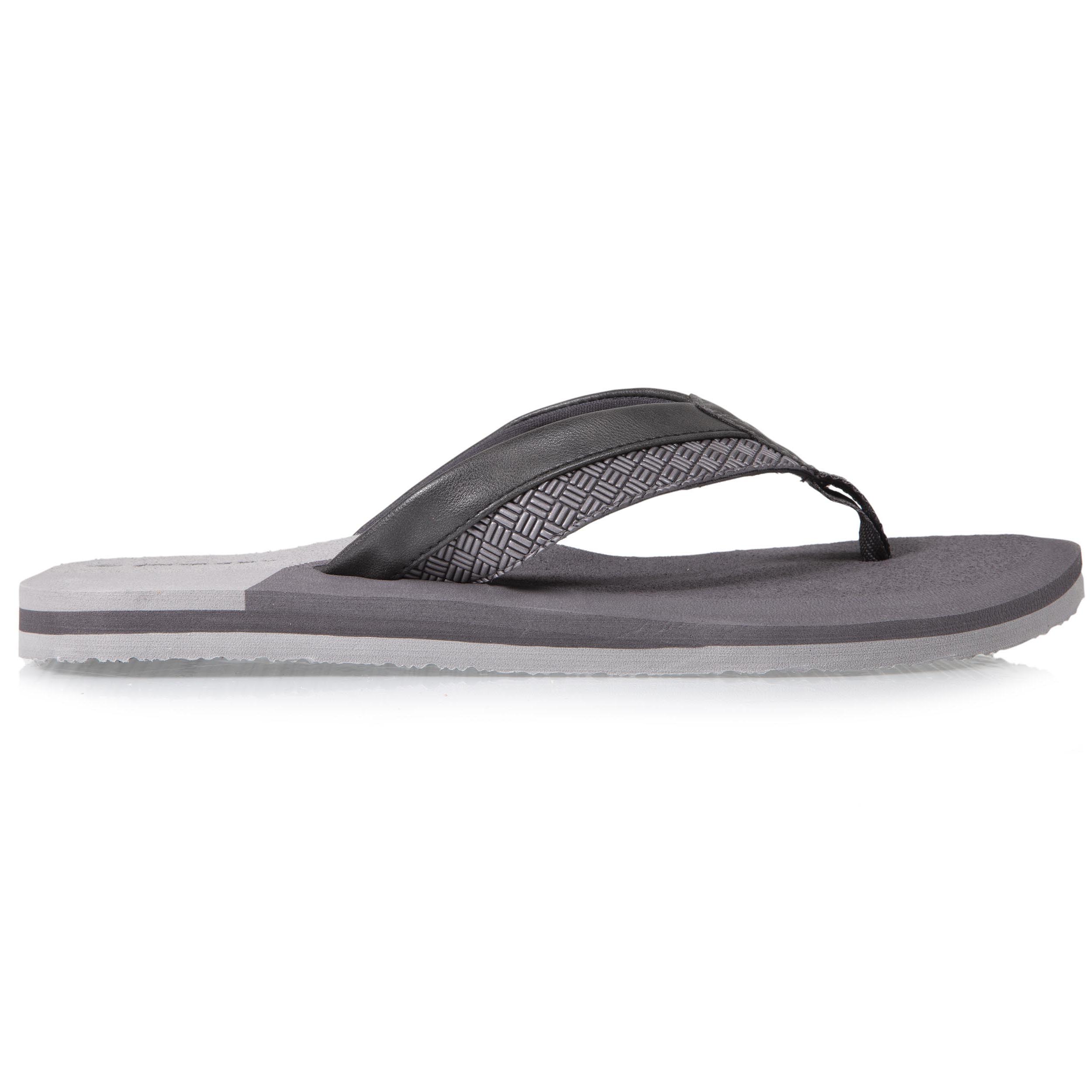 isotoner-tongs-homme-tress-es-bicolores-grises image 8