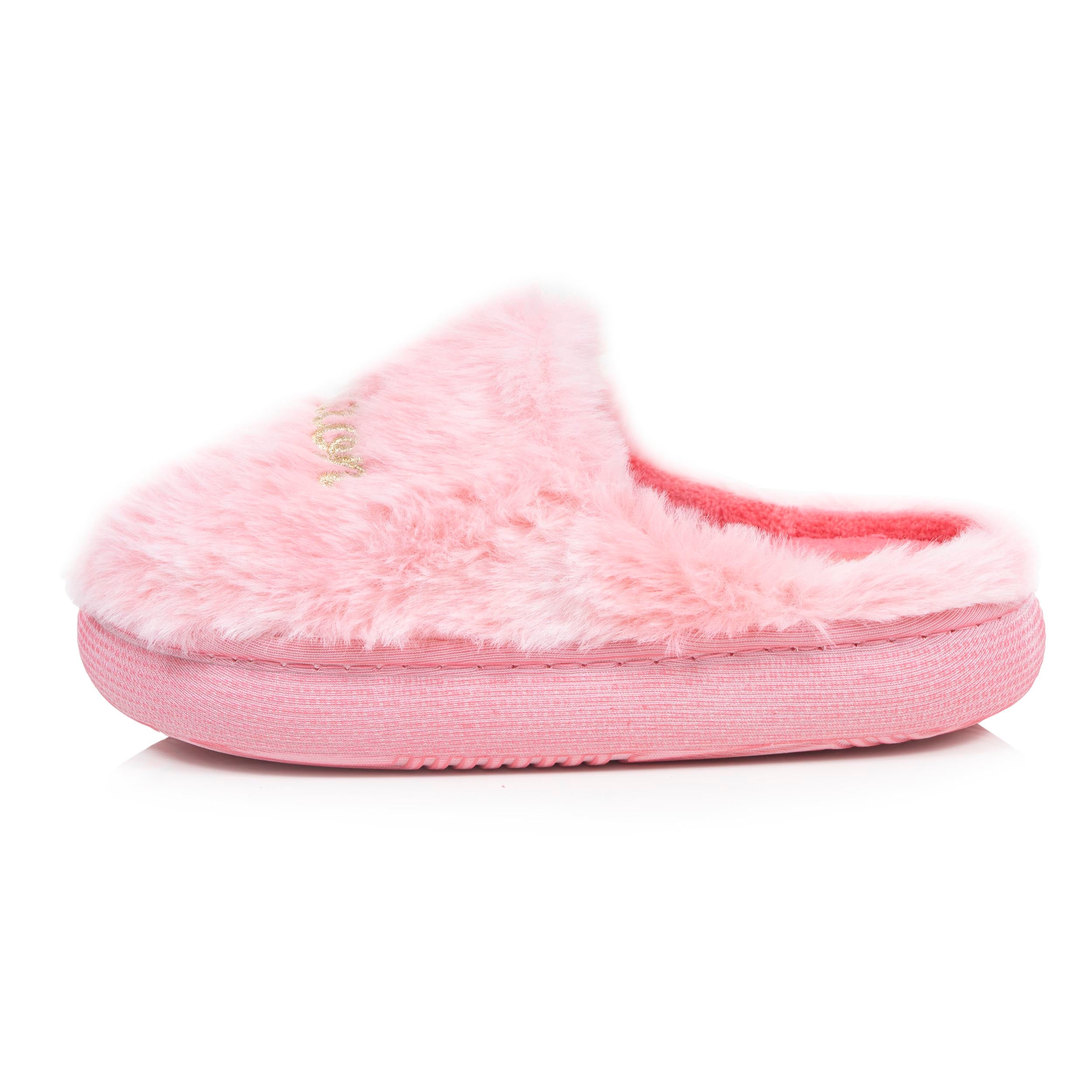 isotoner-chaussons-mules-enfant-bloup-rose-fille image 3