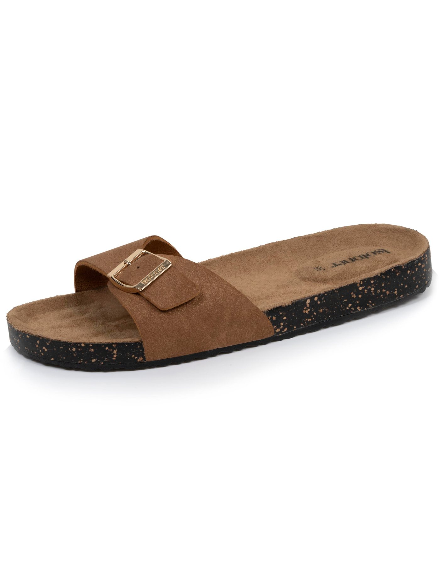 isotoner-mules-sandales-femme-simple-bride-camel image 6