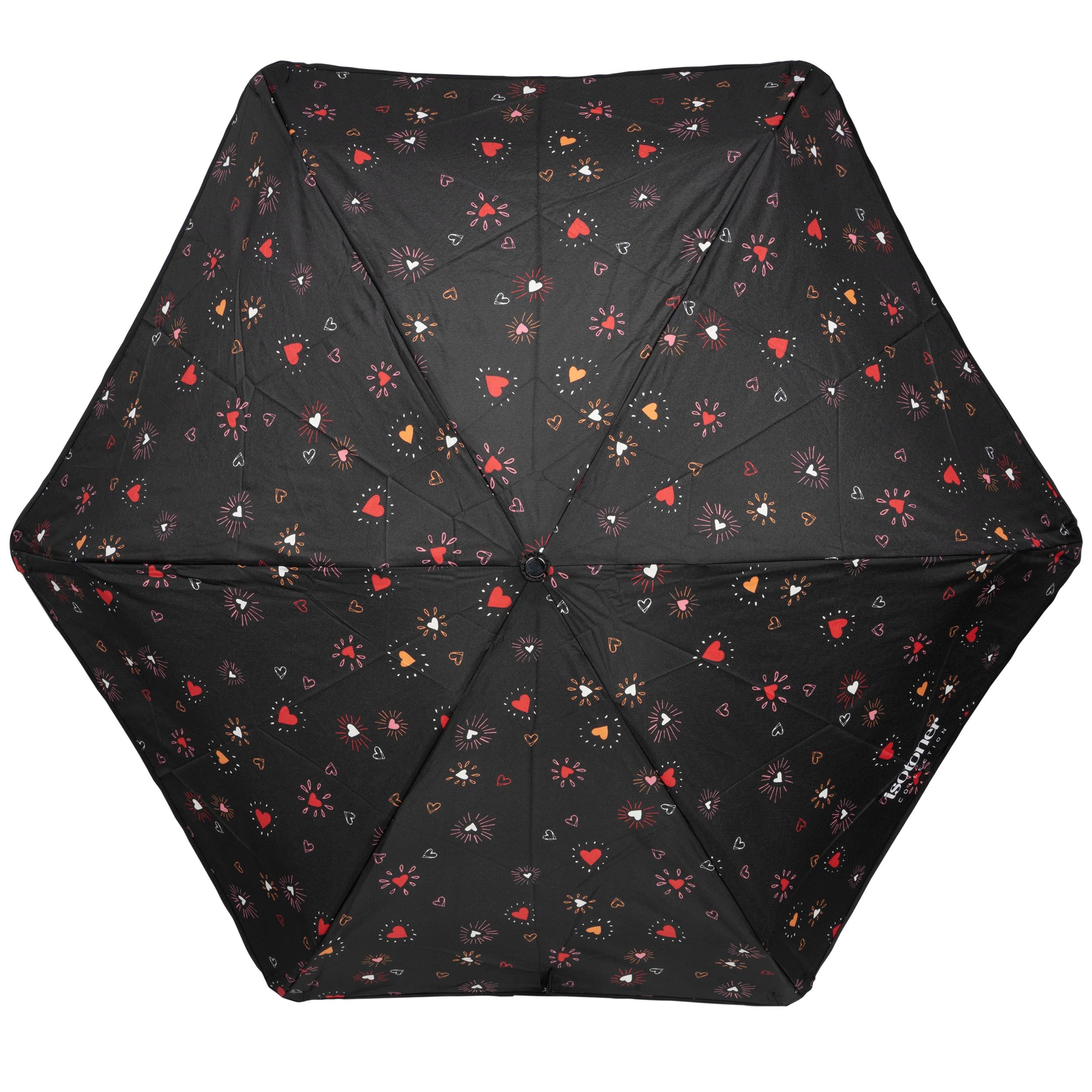 isotoner-parapluie-mini-auto-c-ur-rouge-ultra-d-perlant image 3
