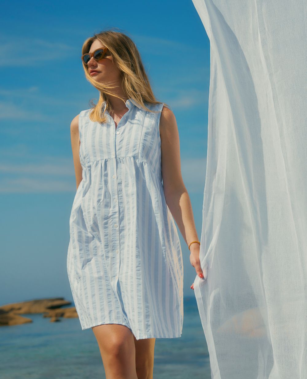 cache-c-ur-robe-chemisier-agathe-bleu-grossesse-et-allaitement image 2