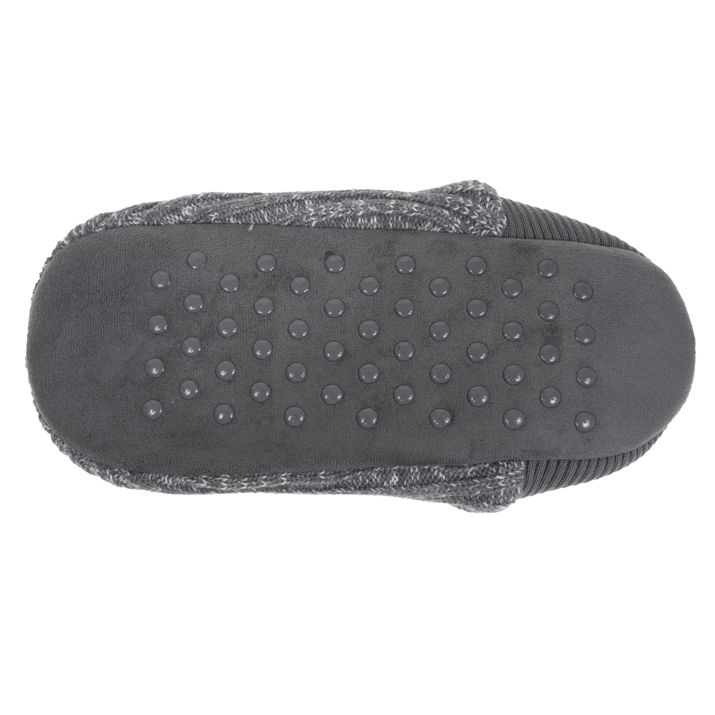 isotoner-chaussettes-slippers-homme-maille-gris-chin image 4