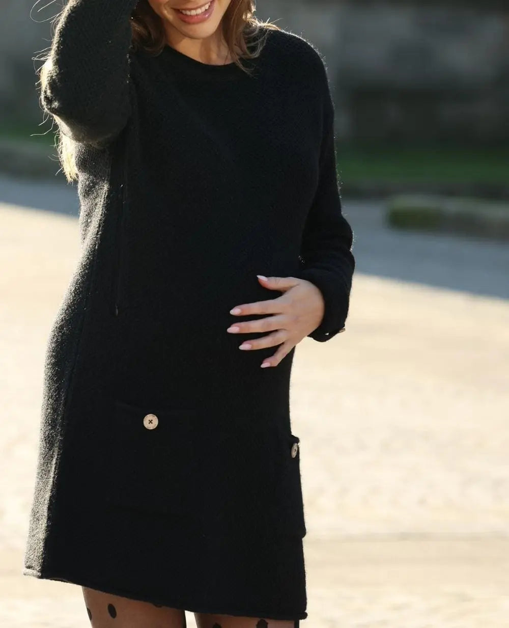 cache-c-ur-honey-noir-robe-pull-grossesse-et-allaitement image 8