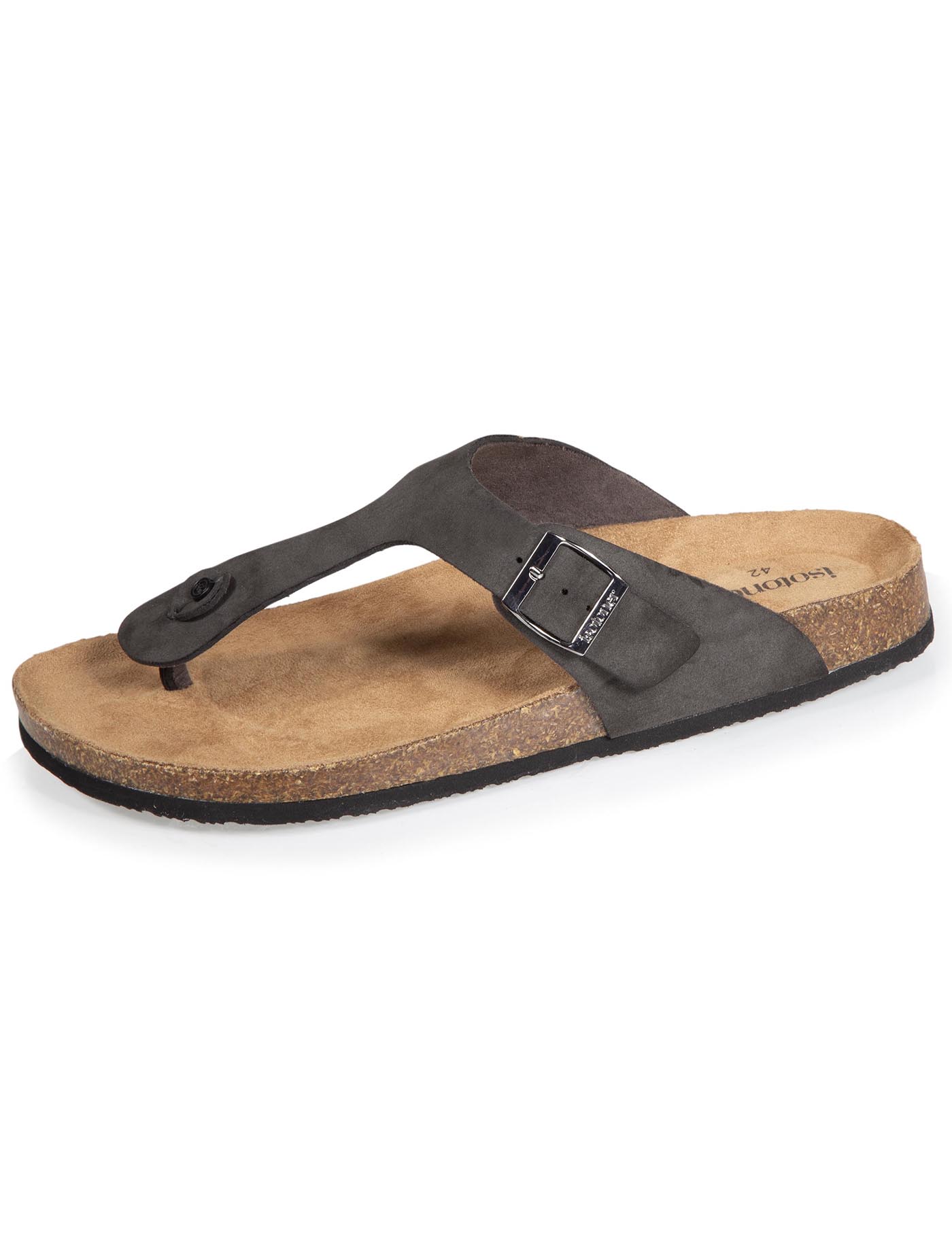 isotoner-mules-sandales-homme-bride-gris image 6