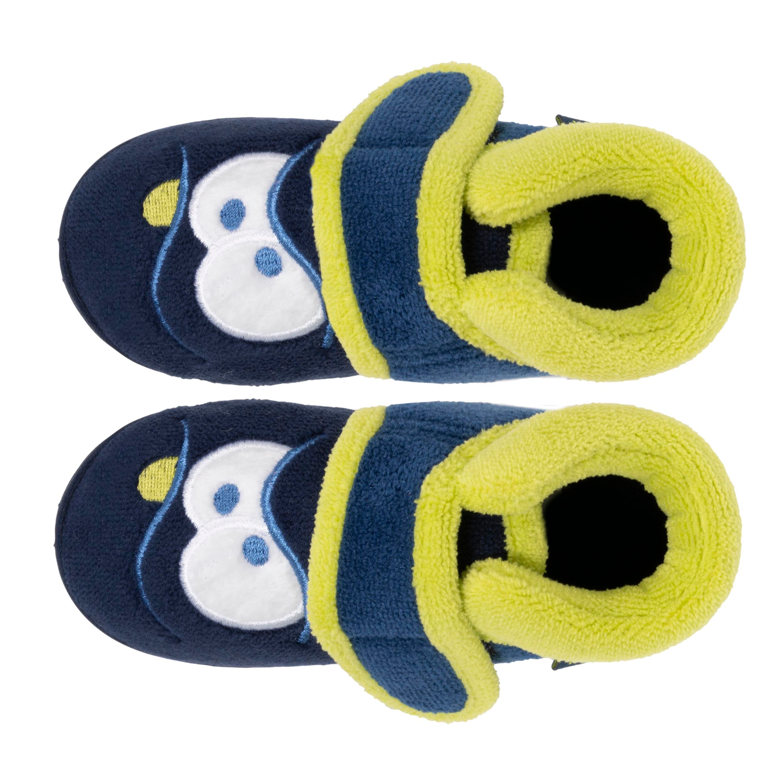 isotoner-chaussons-bottillons-scratch-b-b-marine-monstre-antid-rapants image 2