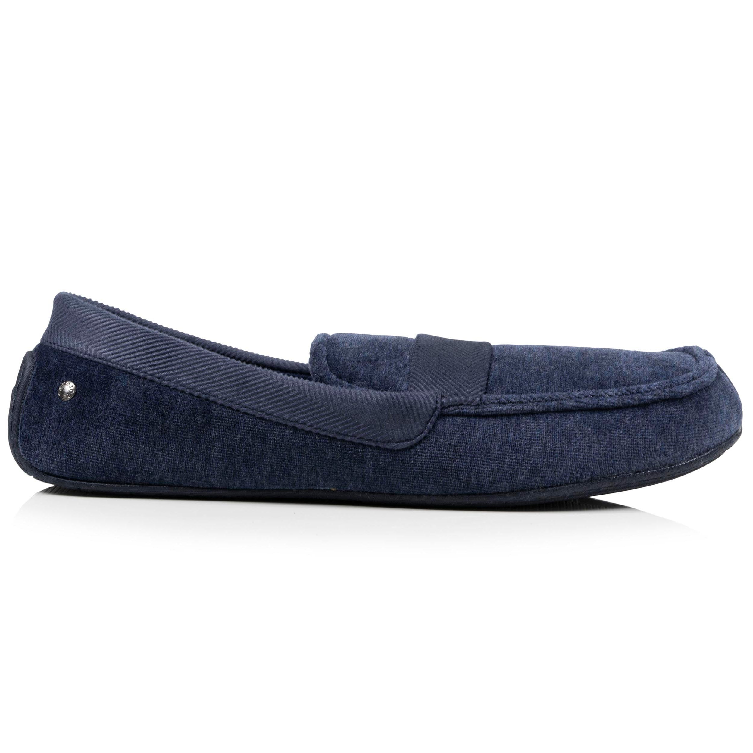 isotoner-chaussons-mocassins-homme-marine-chin image 8