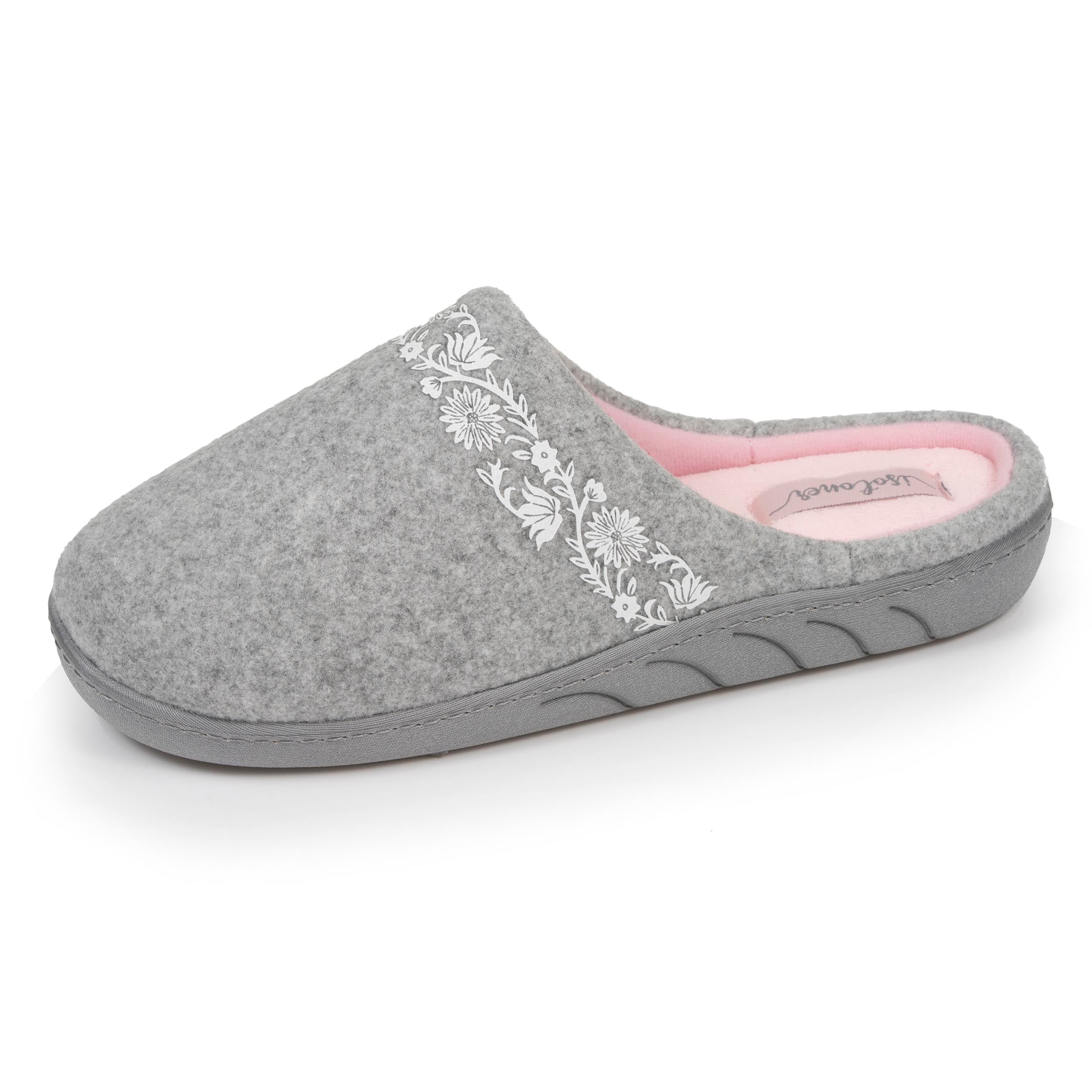 isotoner-chaussons-mules-junior-arabesques-gris-chin image 1