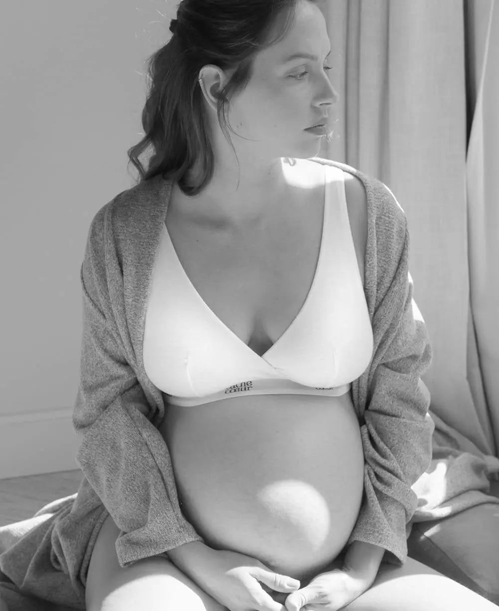 cache-c-ur-life-lot-de-2-brassi-res-grossesse-et-allaitement-blanc-noir image 2