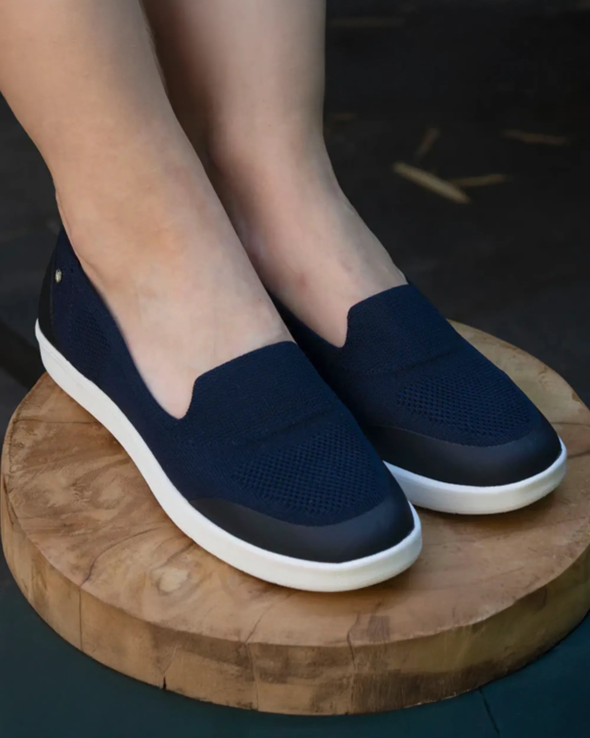 isotoner-ballerines-femme-slip-on-confort-marine image 2
