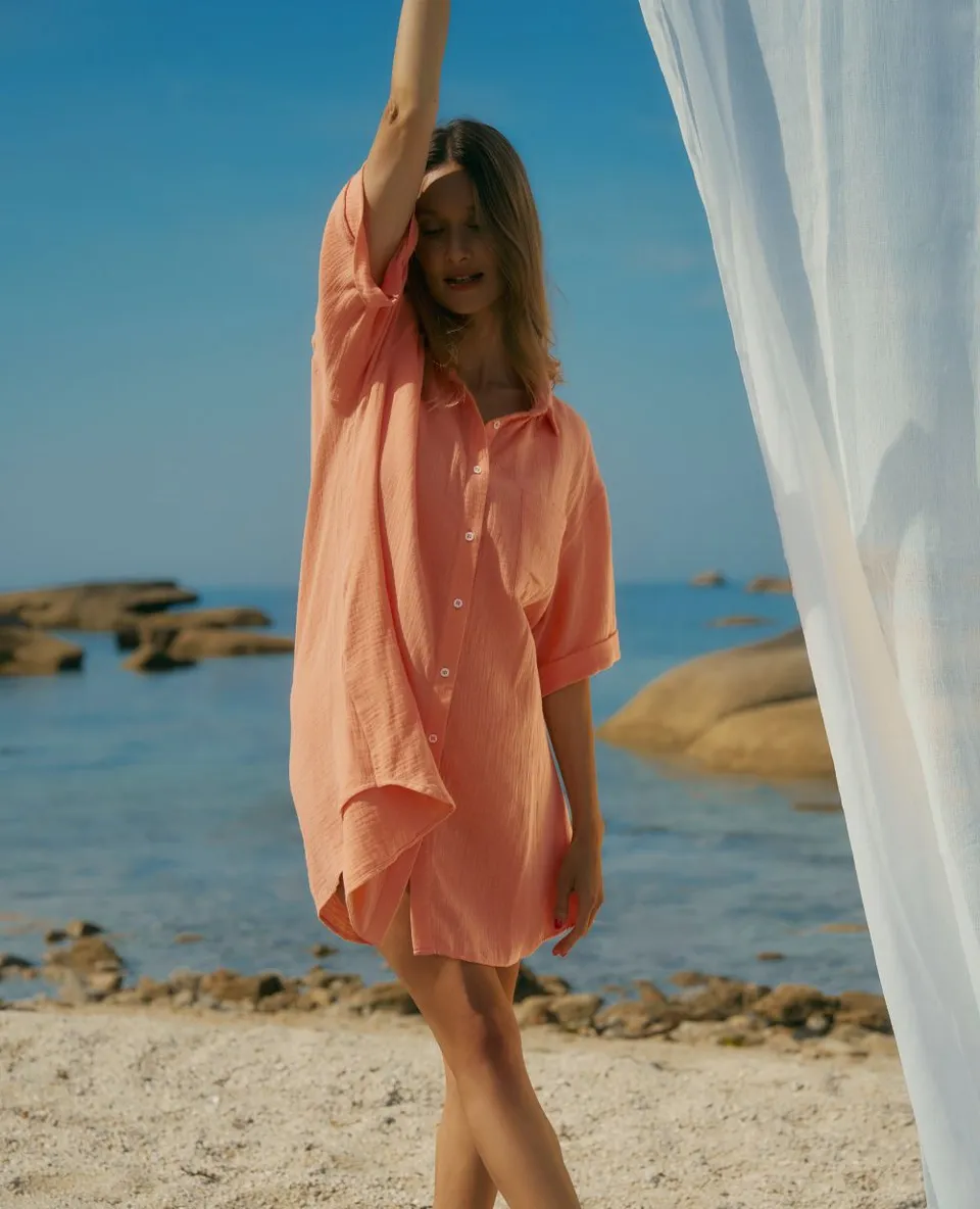 cache-c-ur-chemise-de-nuit-de-maternit-ice-cream-abricot image 1