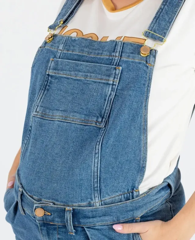cache-c-ur-charlie-haut-de-salopette-en-jean-mid-blue image 1