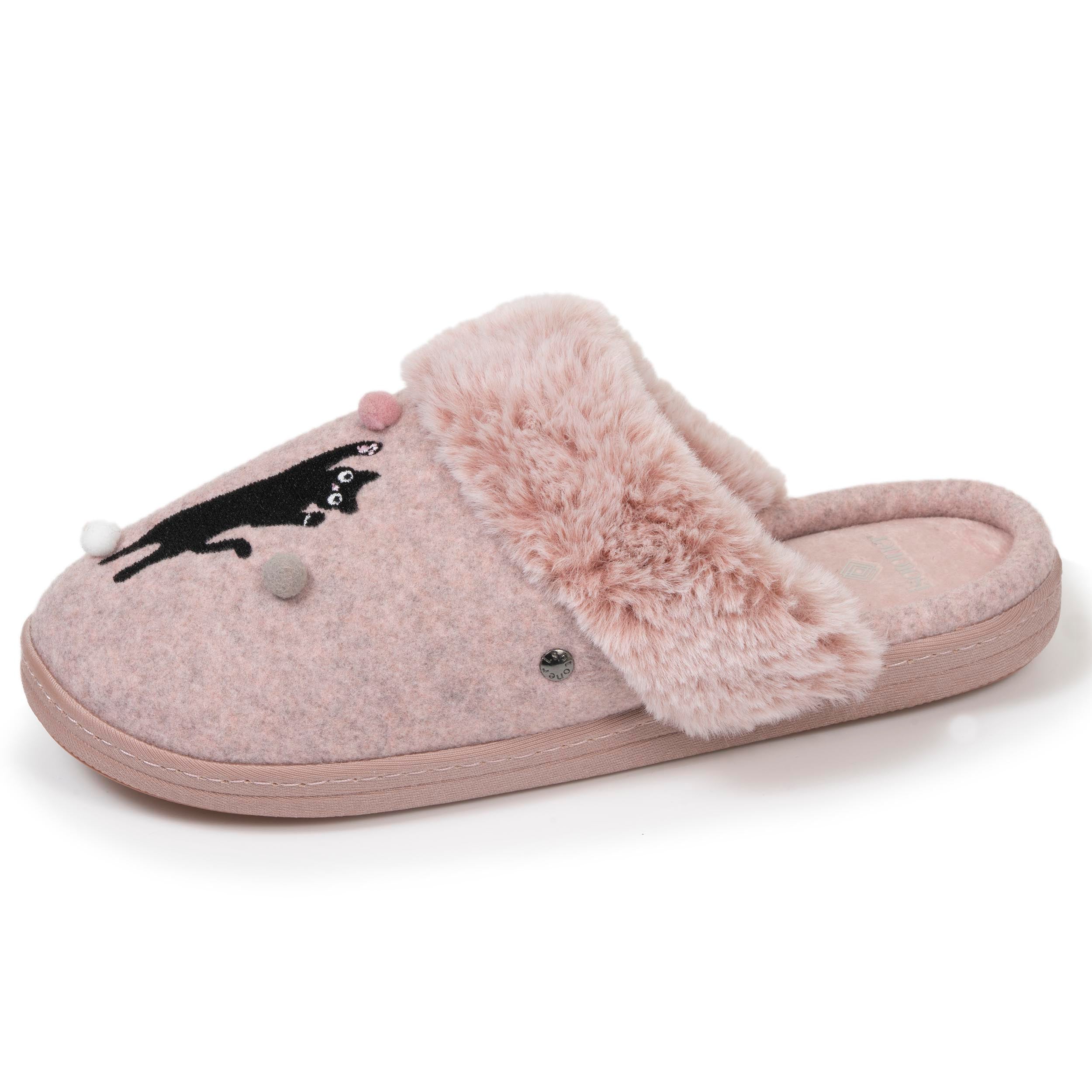 isotoner-chaussons-mules-femme-rose-chin-everywear image 1