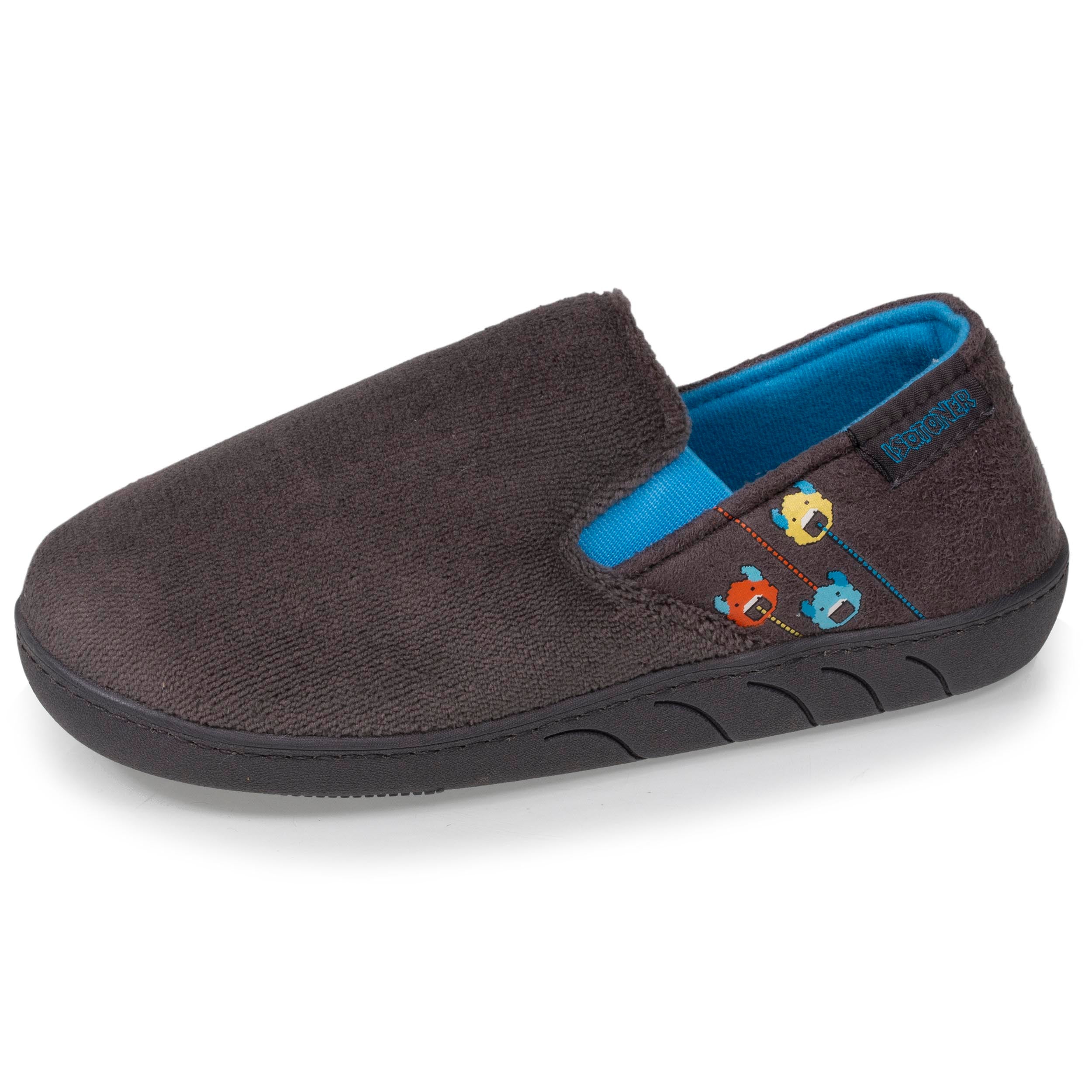 isotoner-chaussons-sans-g-nes-junior-pixels-polaire image 1