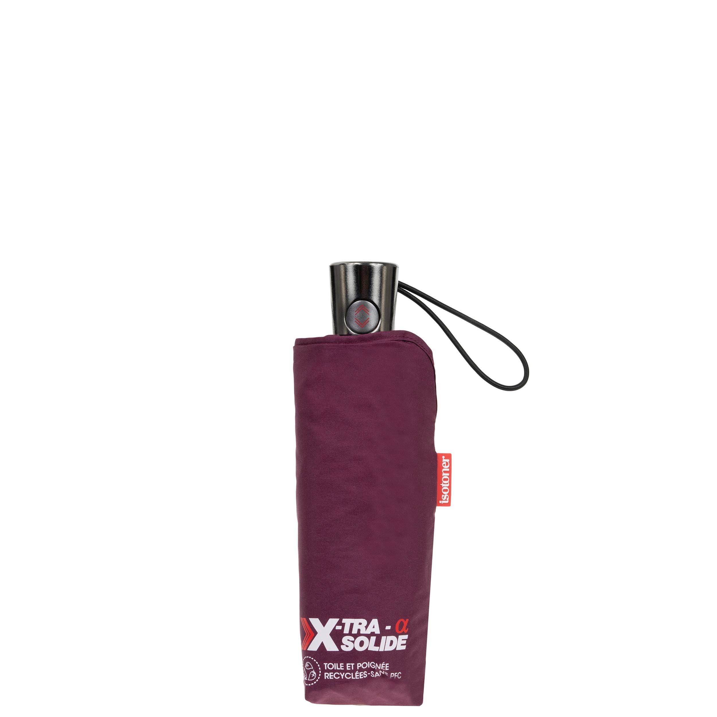 isotoner-parapluie-x-tra-solide-alpha-23-cm-prune image 5