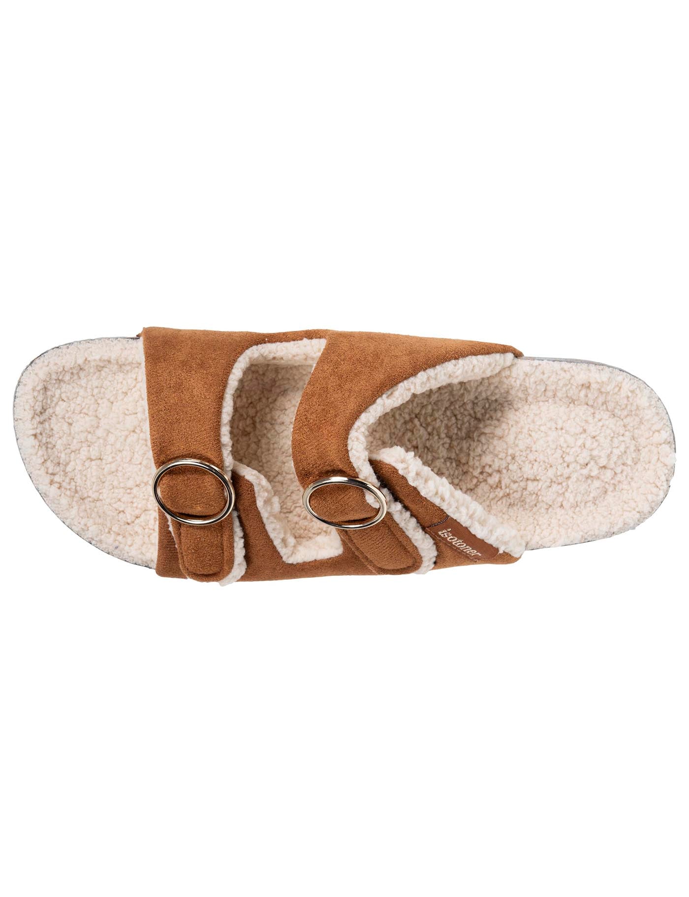 isotoner-mules-ouvertes-femme-camel-sherpa image 7