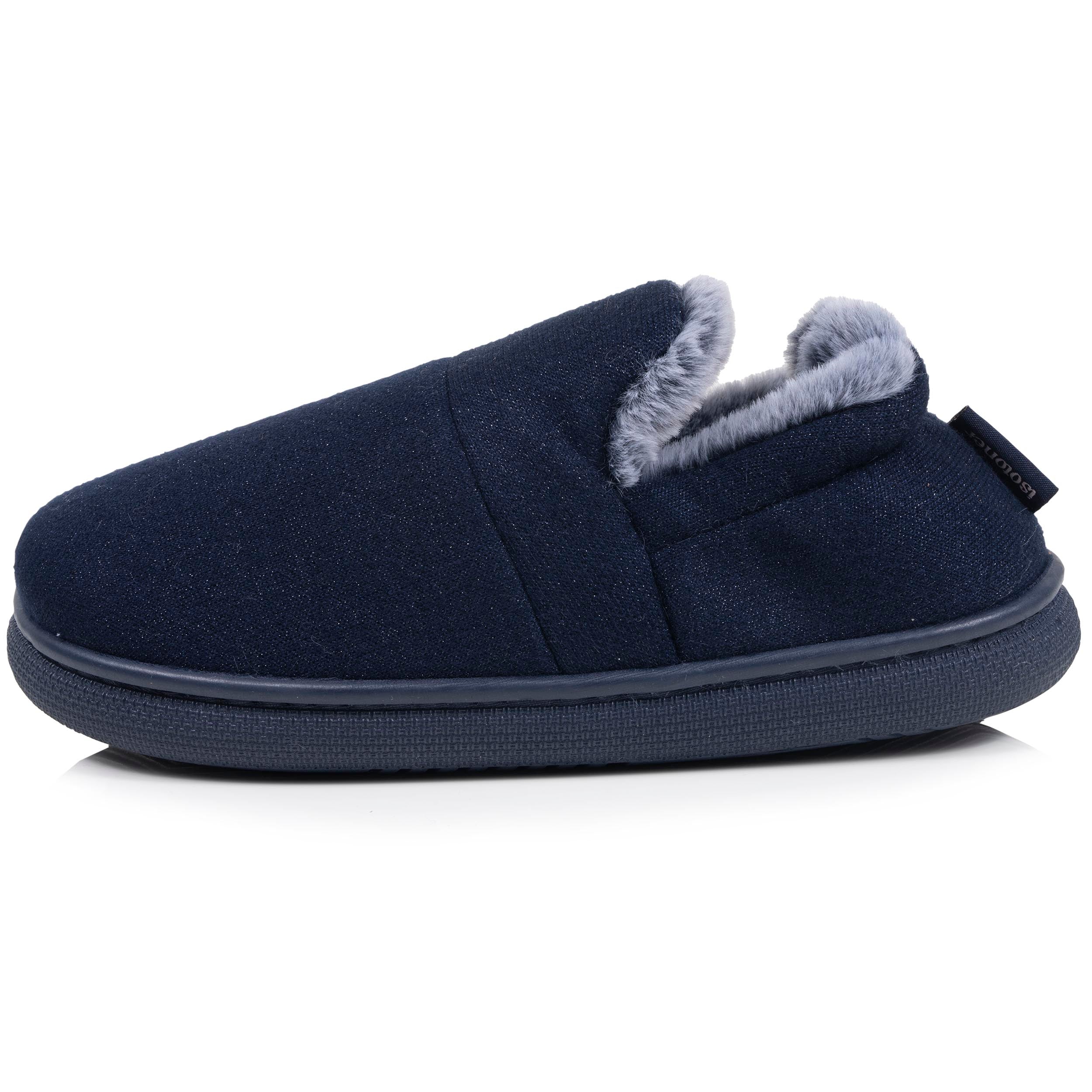 isotoner-chaussons-slippers-femme-bloup-marine-confort-longue-dur-e image 4