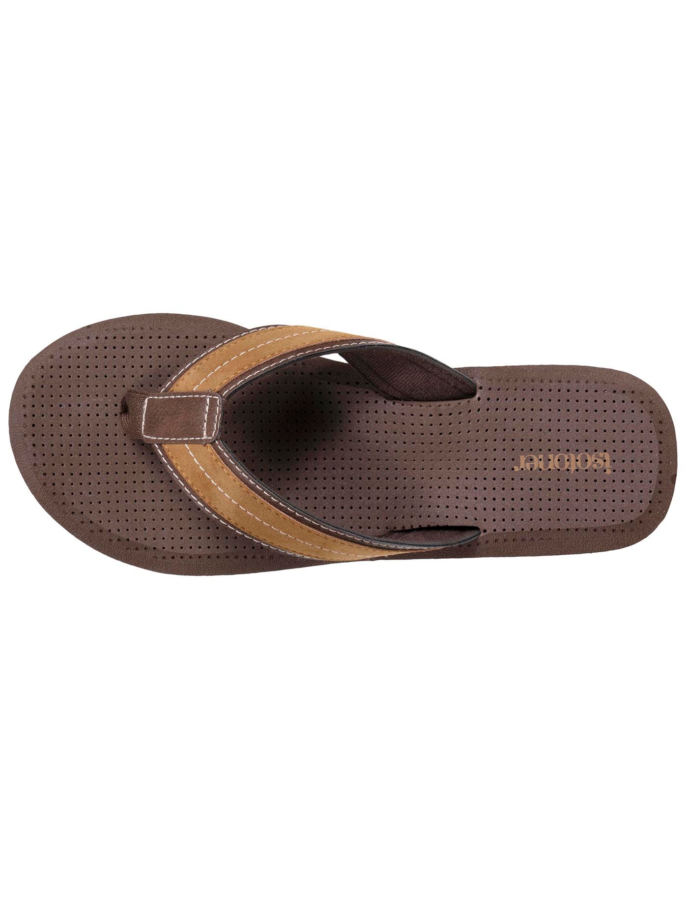 isotoner-tongs-homme-tige-large-sport-marron image 7