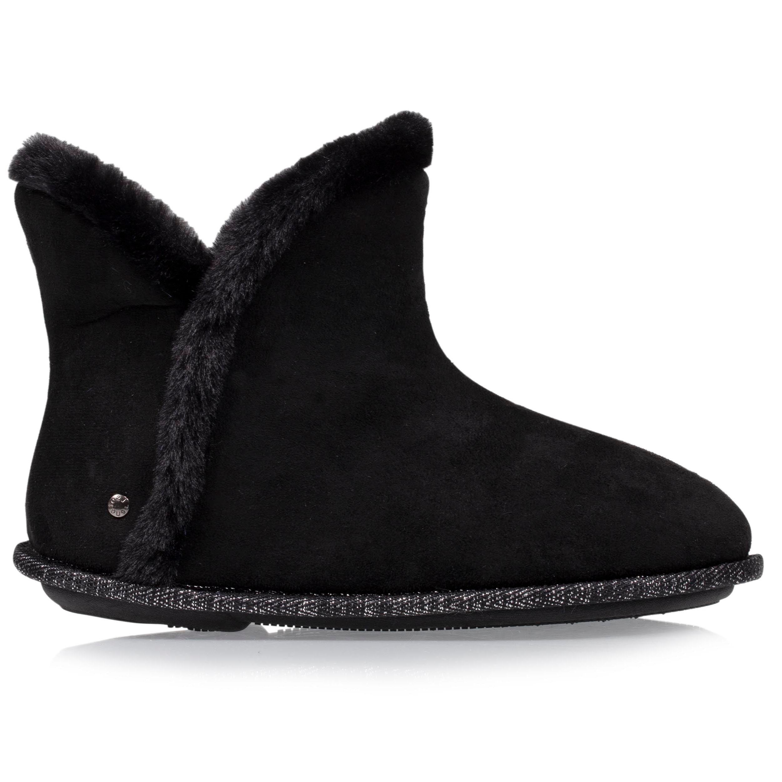 isotoner-chaussons-bottillons-femme-su-dine-noir-liser-fourrure image 8