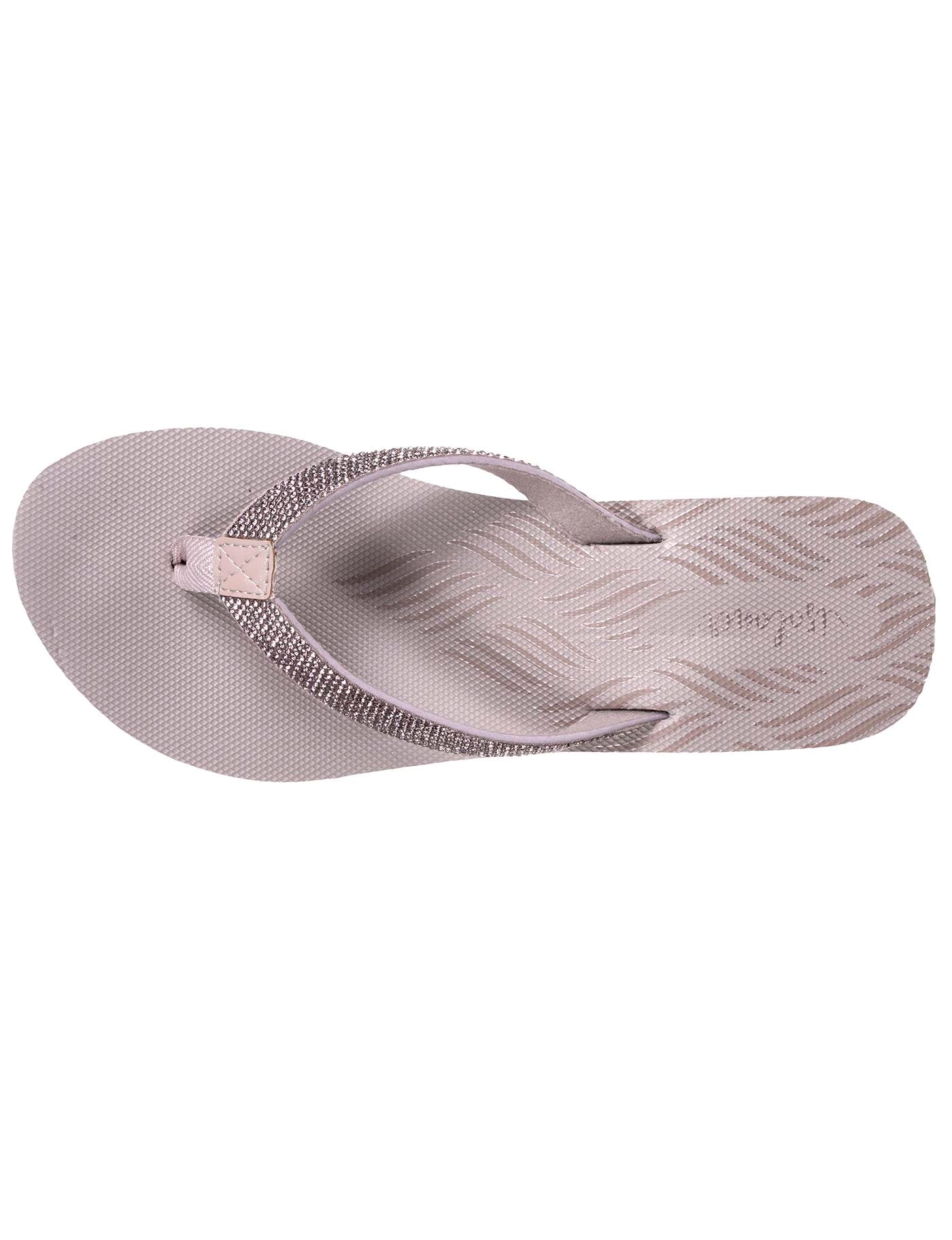 isotoner-tongs-femme-talon-paillettes-taupe-4-cm image 7