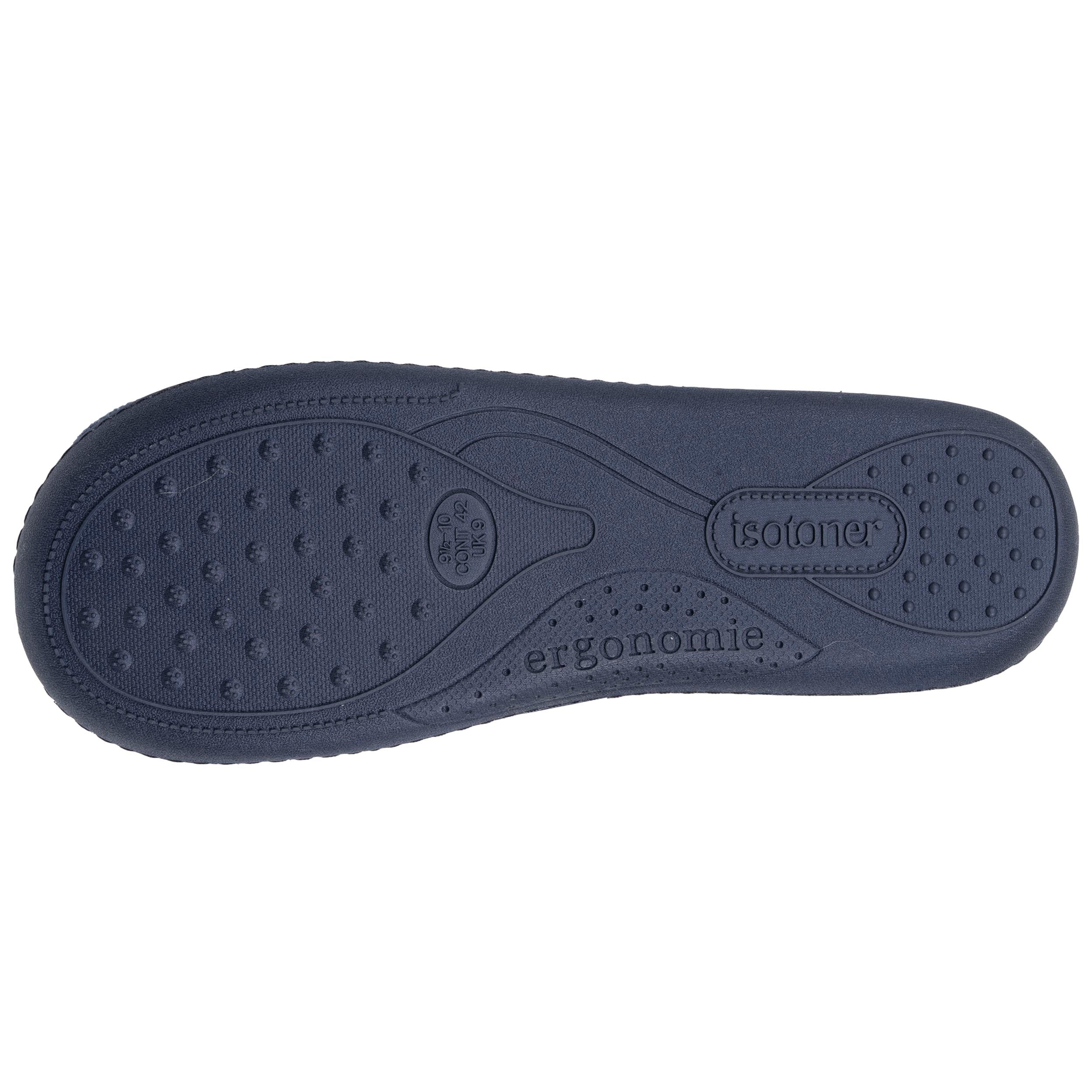 isotoner-chaussons-charentaises-homme-marine-clair image 5