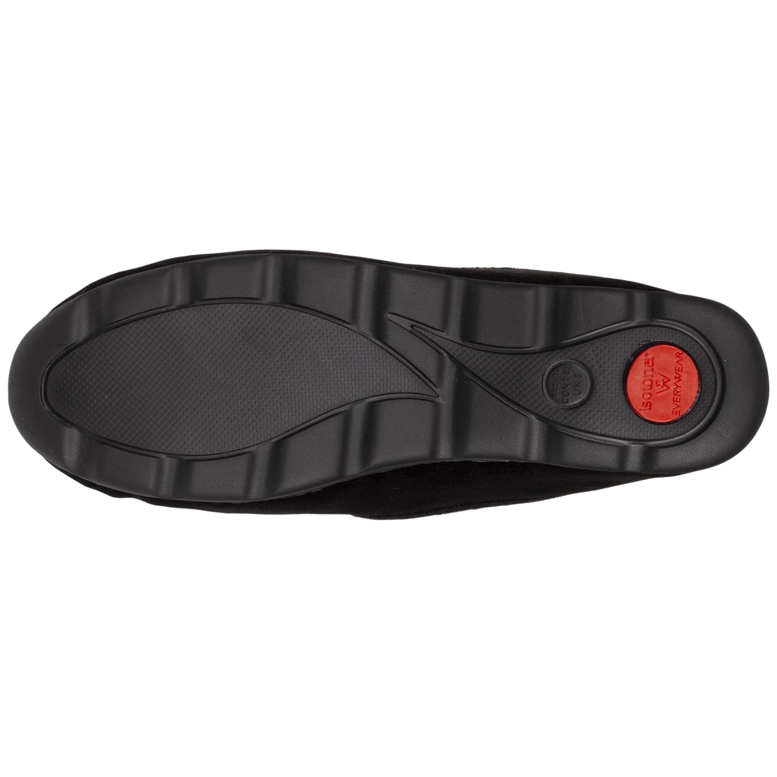 isotoner-chaussons-charentaises-homme-velours-noir-everywear image 4